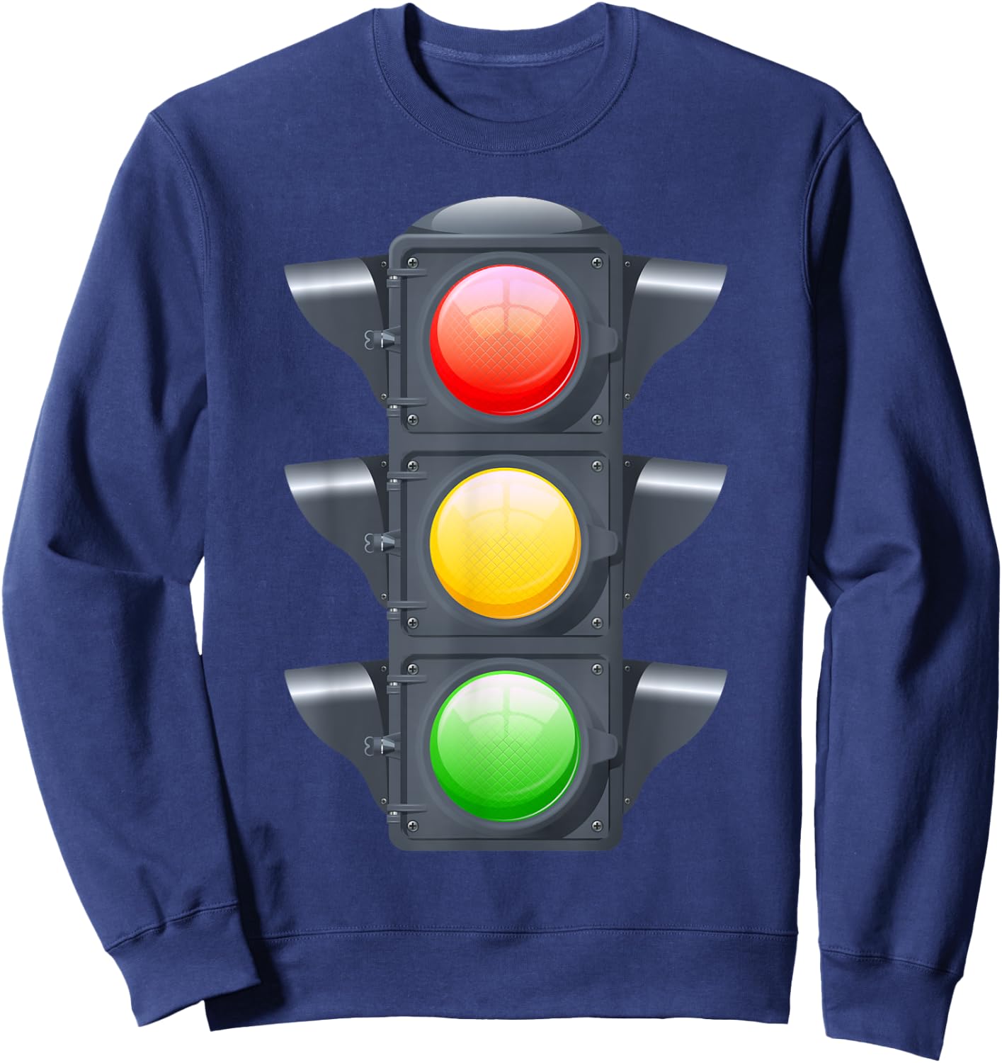 Green Traffic Light Signal Lover Stop Caution Go T Shirt Sweatshirt - Sweatshirt | Navy