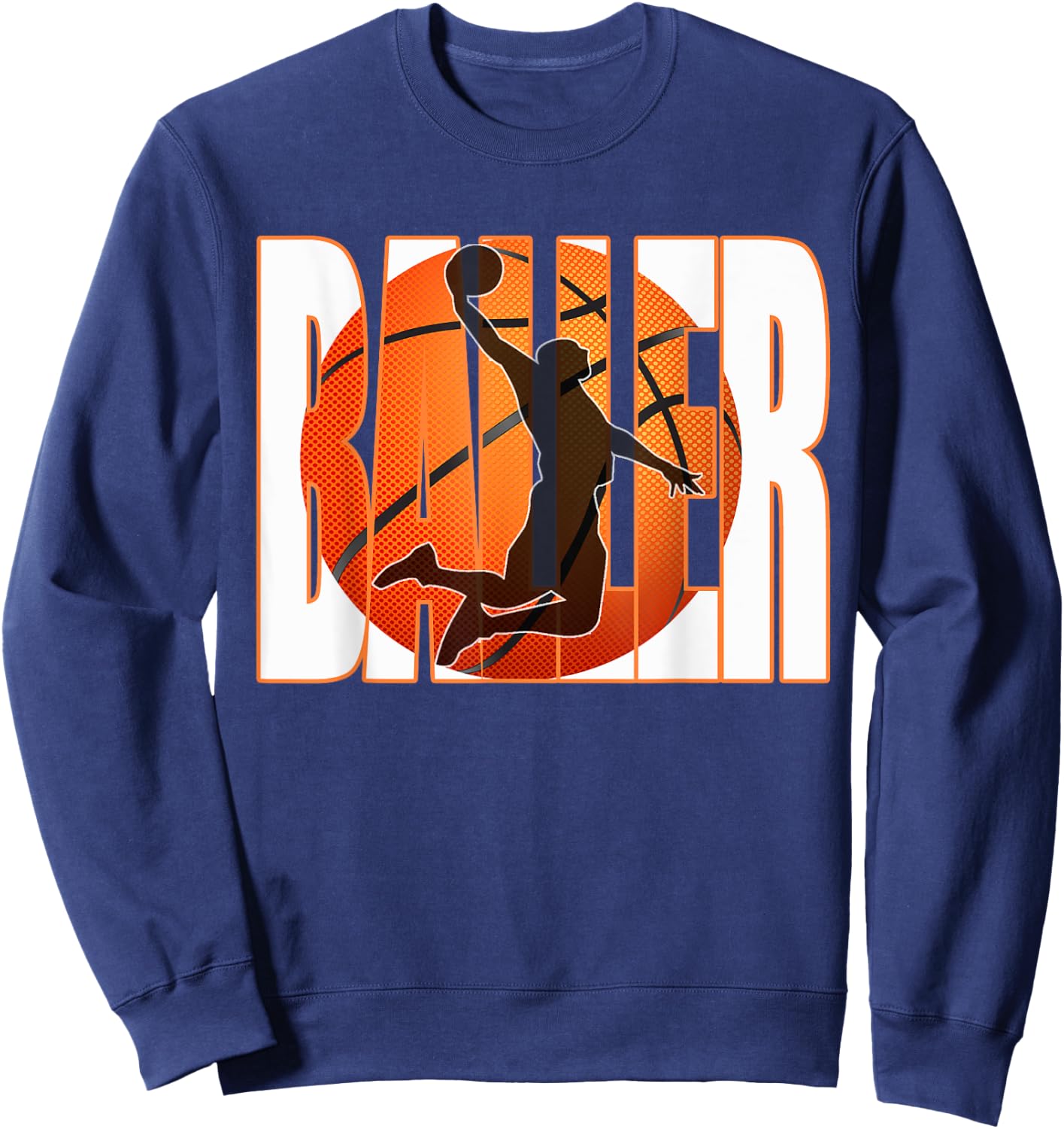 Men's Basketball Baller Shirt for Boys Or Teens Sweatshirt - Sweatshirt | Navy