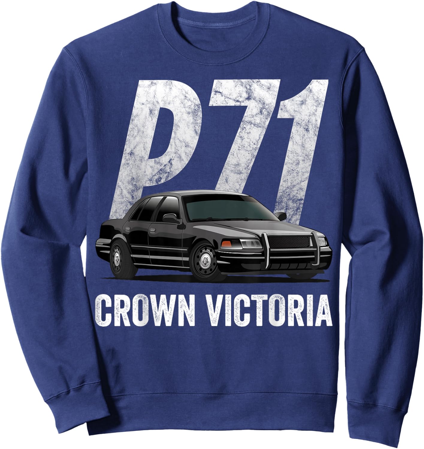 Police Car Crown Vic Interceptor P71 Shirt Sweatshirt - Sweatshirt | Navy