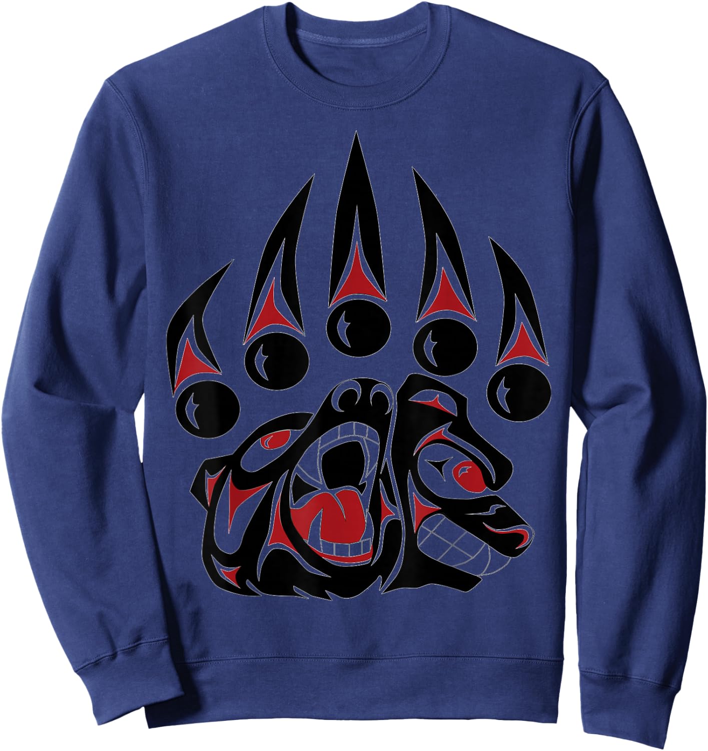 Native American Bear Claw T Shirt Sweatshirt - Sweatshirt | Navy