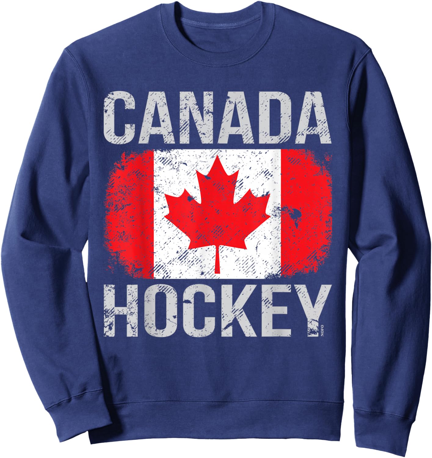 Canada Hockey, Canadian Flag Sweatshirt - Sweatshirt | Navy