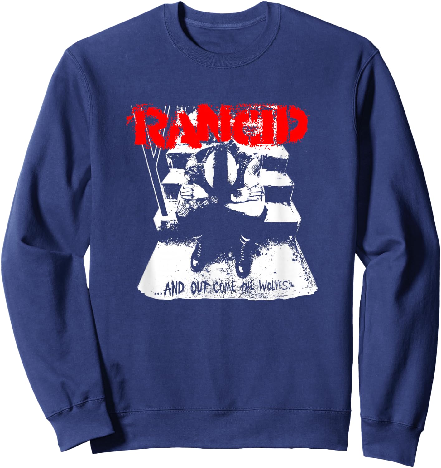 Rancid - Official Merchandise - And Out Come The Wolves Sweatshirt - Sweatshirt | Navy