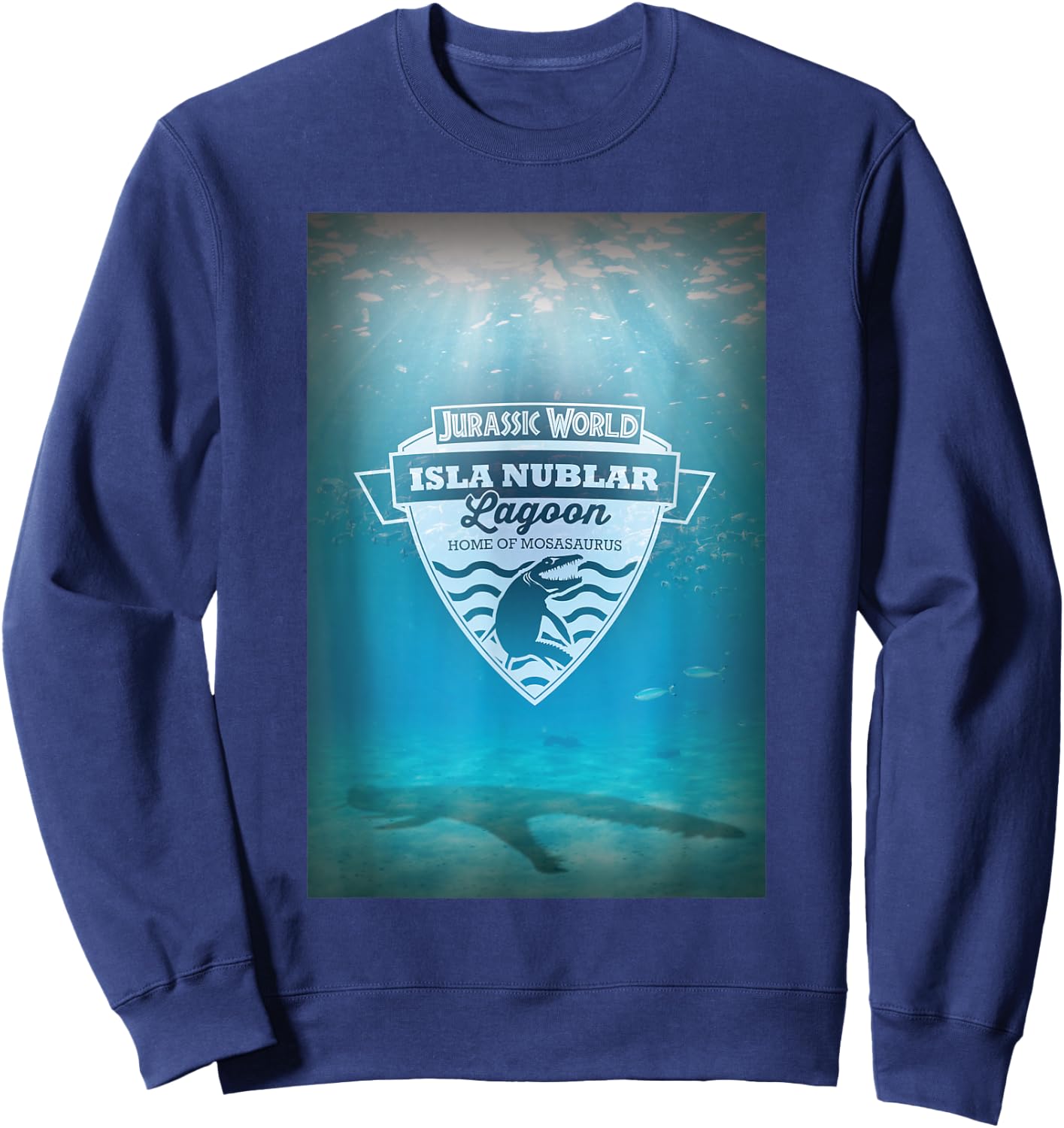 Jurassic World Isla Nublar Lagoon Home of Mosasaurus Sweatshirt - Sweatshirt | Navy