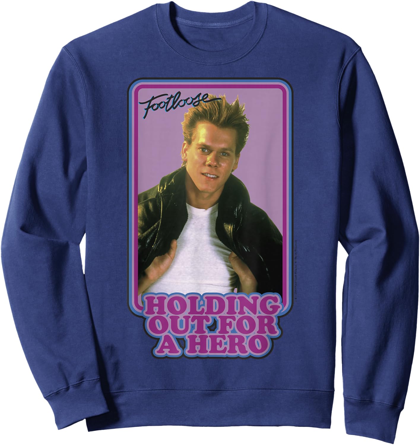 Footloose Ren McCormack Holding Out For A Hero Portrait Sweatshirt - Sweatshirt | Navy