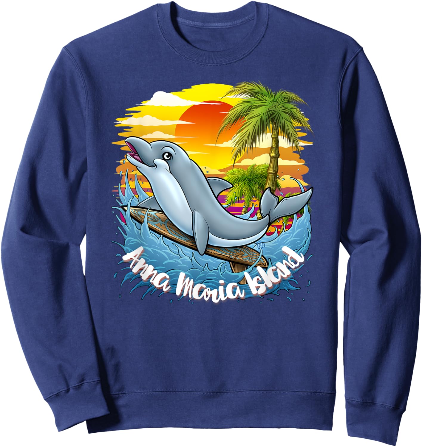 Anna Maria Island Beach Shirt Spring Break Florida Sweatshirt - Sweatshirt | Navy