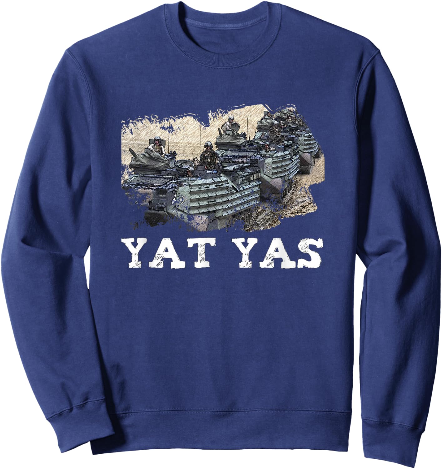 YAT YAS Shirt AAV Crewman Sweatshirt - Sweatshirt | Navy
