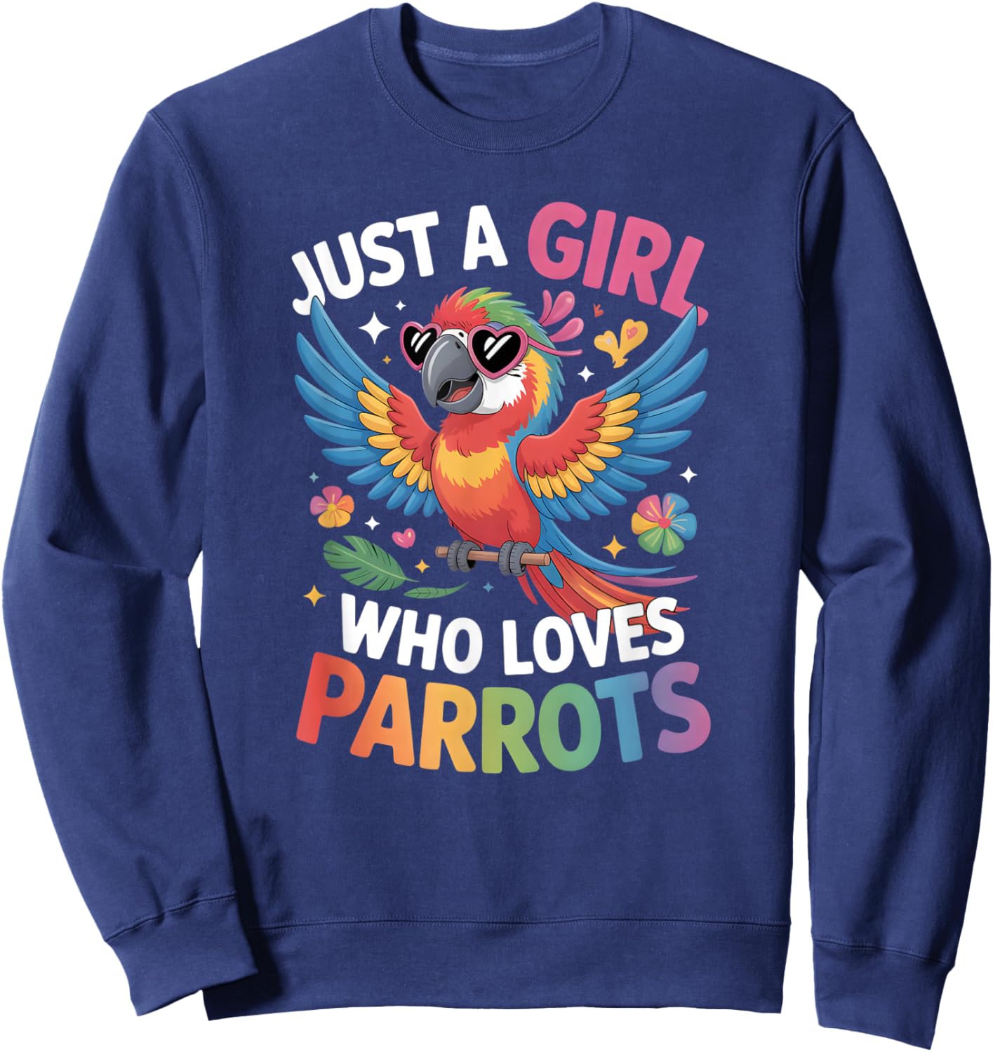 Girls Parrot Sweatshirt - Sweatshirt | Navy