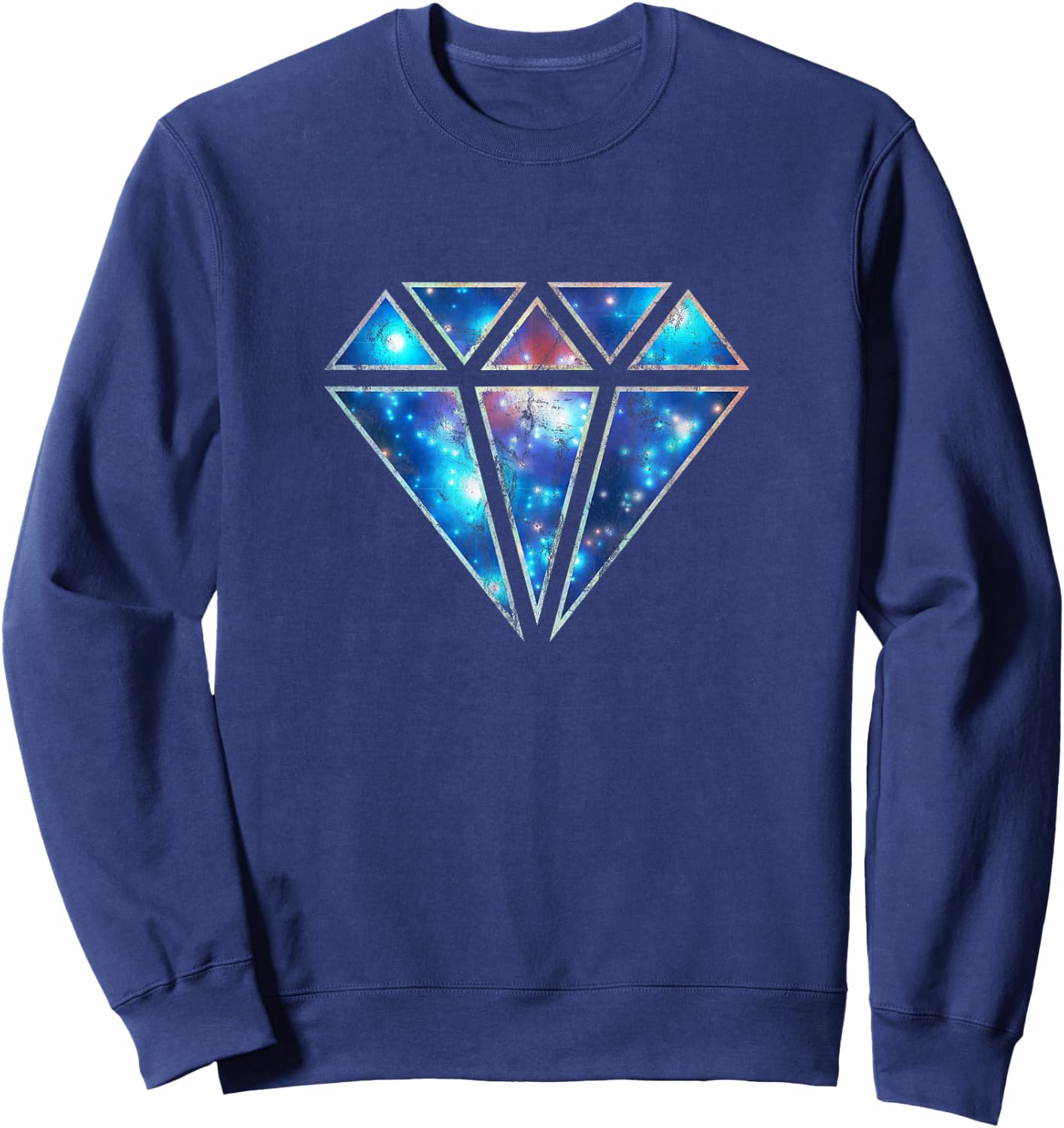 Diamond Galaxy Universe Infinity Love Infinity Symbol Sweatshirt - Sweatshirt | Navy