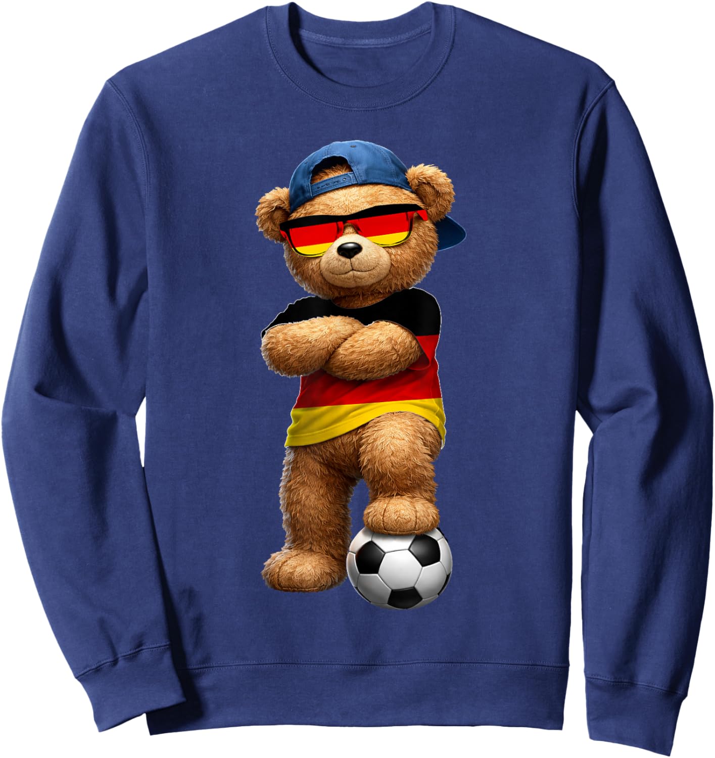 German Flag Teddy Player Sports Outfit for Germany Sweatshirt - Sweatshirt | Navy