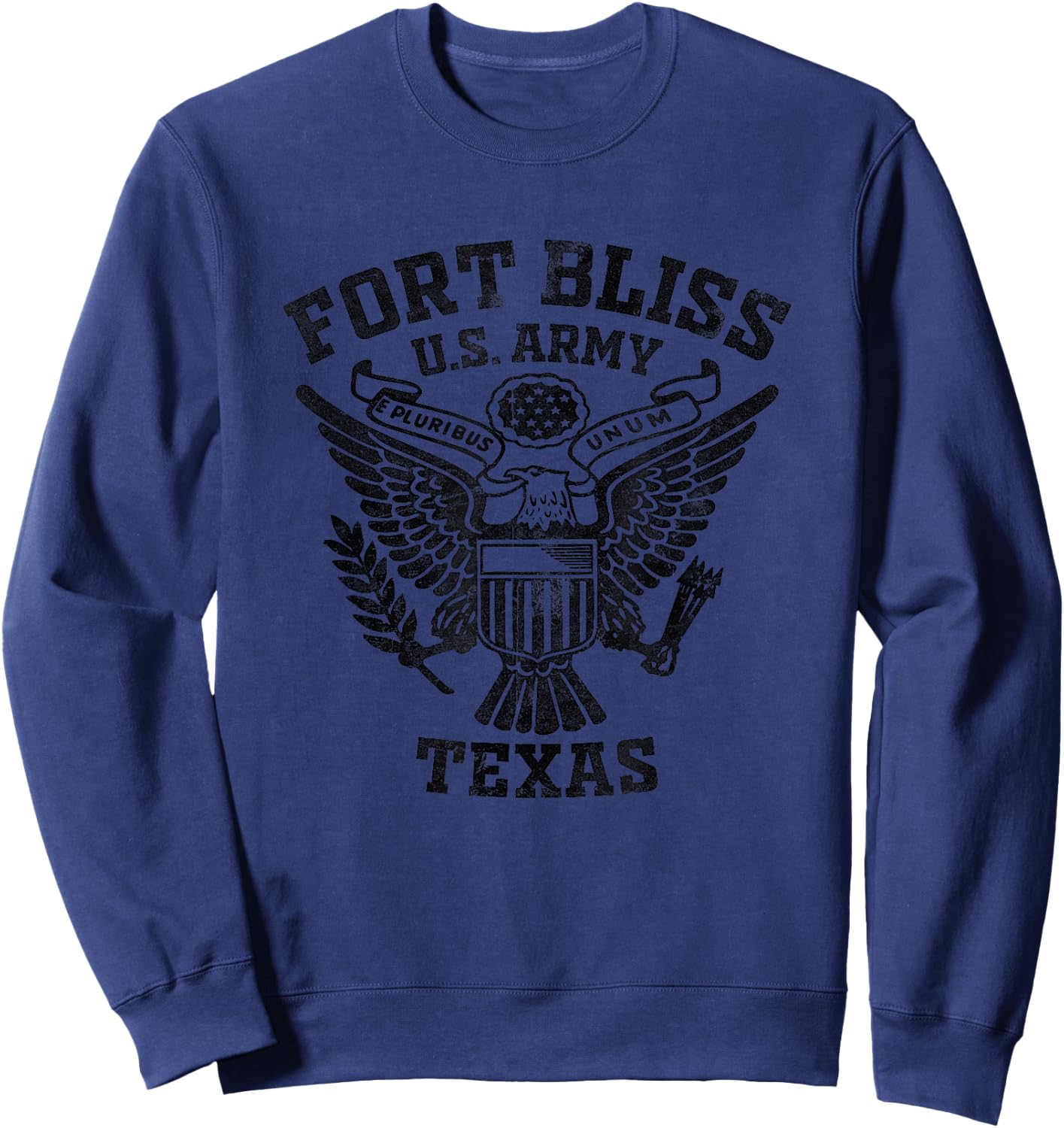Fort Bliss US Military Base Texas TX Ft Bliss Veteran Gifts Sweatshirt - Sweatshirt | Navy
