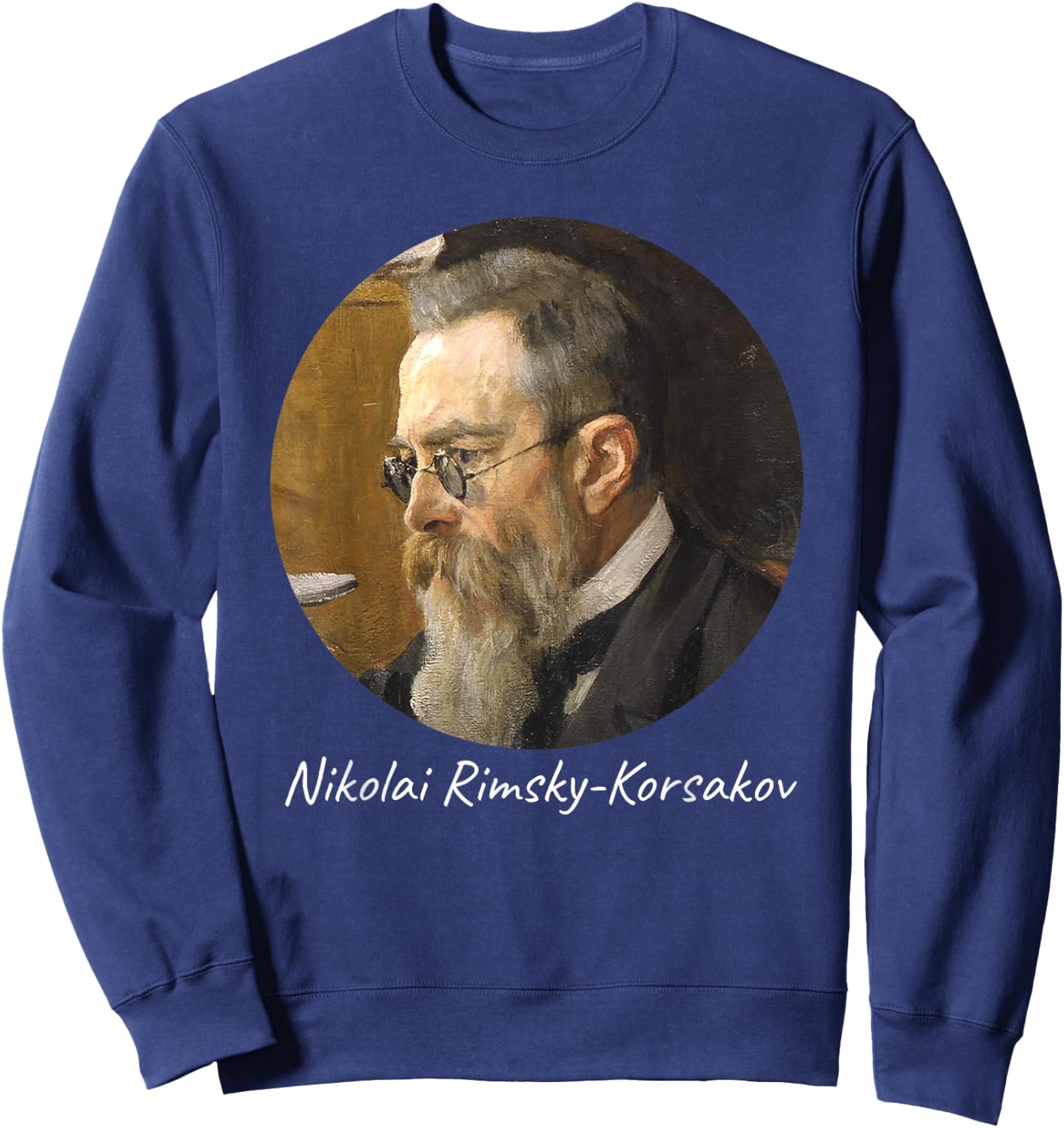 Nikolai Rimsky-Korsakov Composer Portrait Sweatshirt - Sweatshirt | Navy