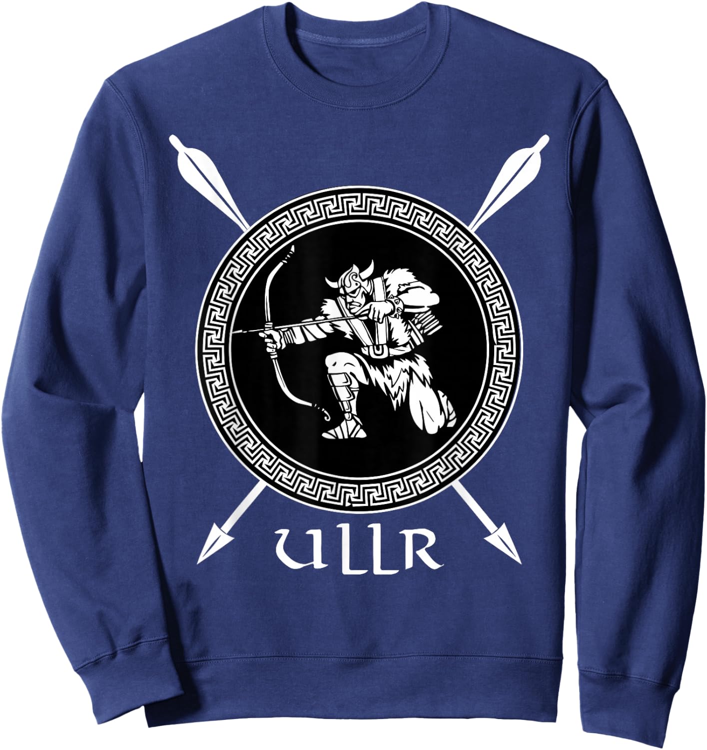 Ullr God Of Archery Shirt Norse Hunting Viking Ski Sweatshirt - Sweatshirt | Navy