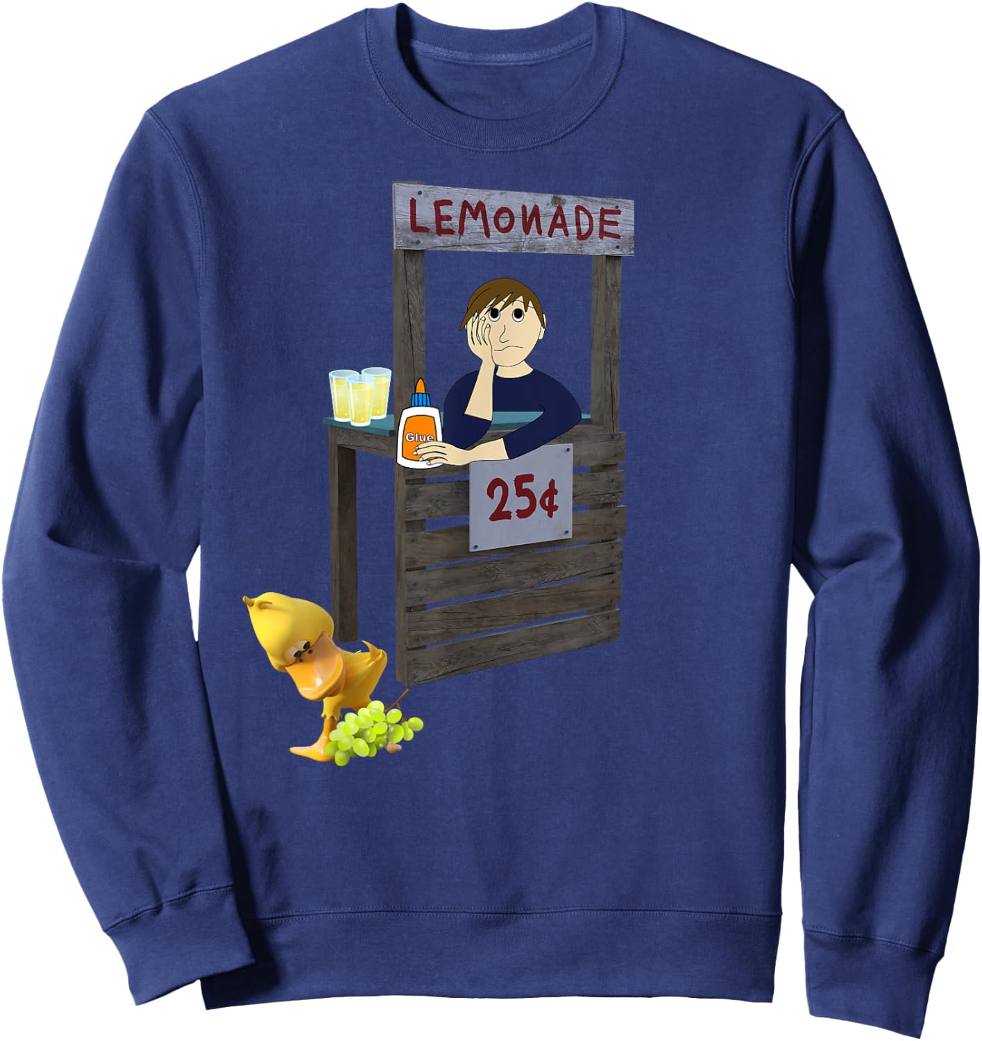 The Duck Song - Got Any Grapes Sweatshirt - Sweatshirt | Navy