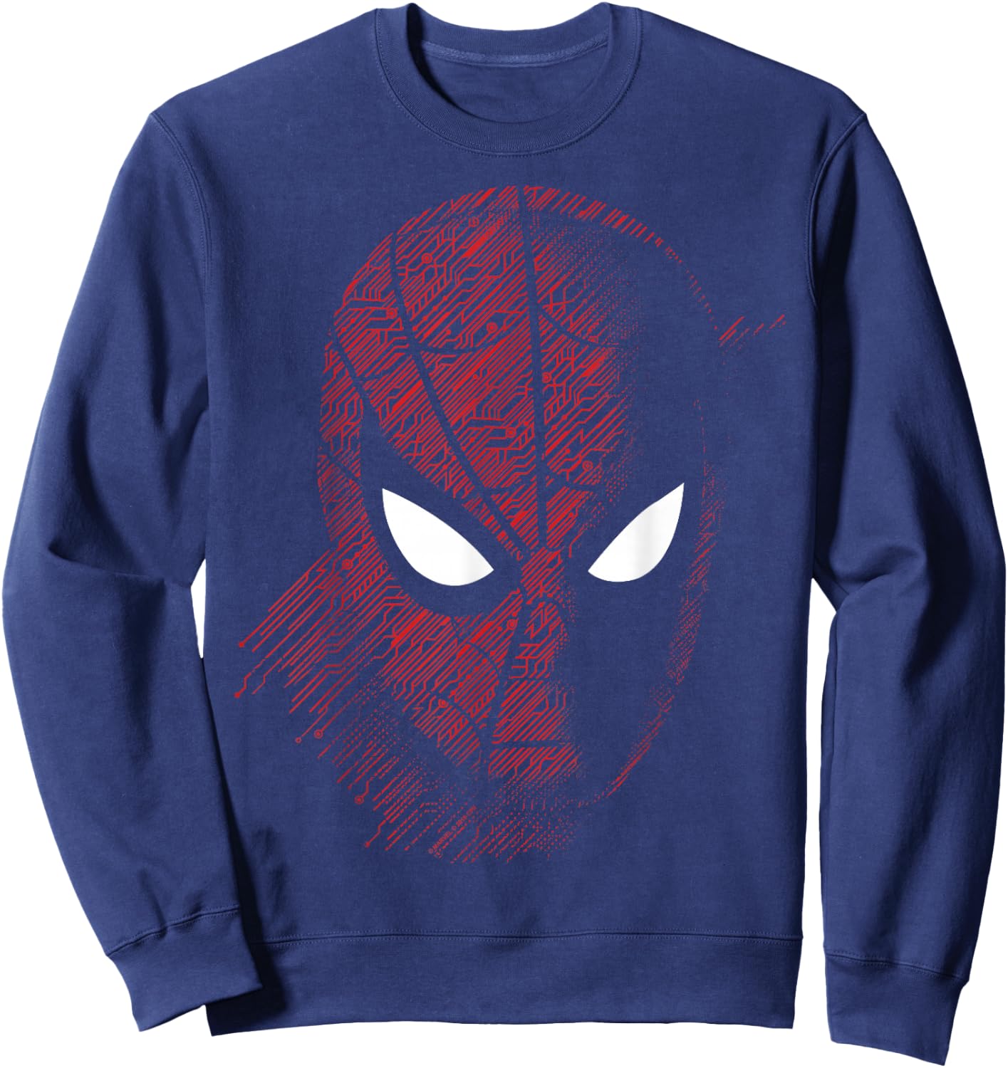 Marvel Spider-Man Far from Home Tech Build-Up Fill Portrait Sweatshirt - Sweatshirt | Navy