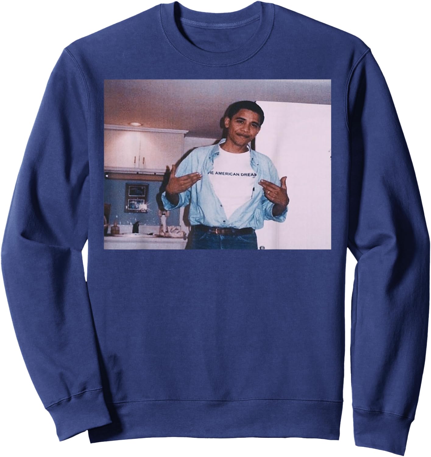 President Barack Hussein Obama Sweatshirt - Sweatshirt | Navy