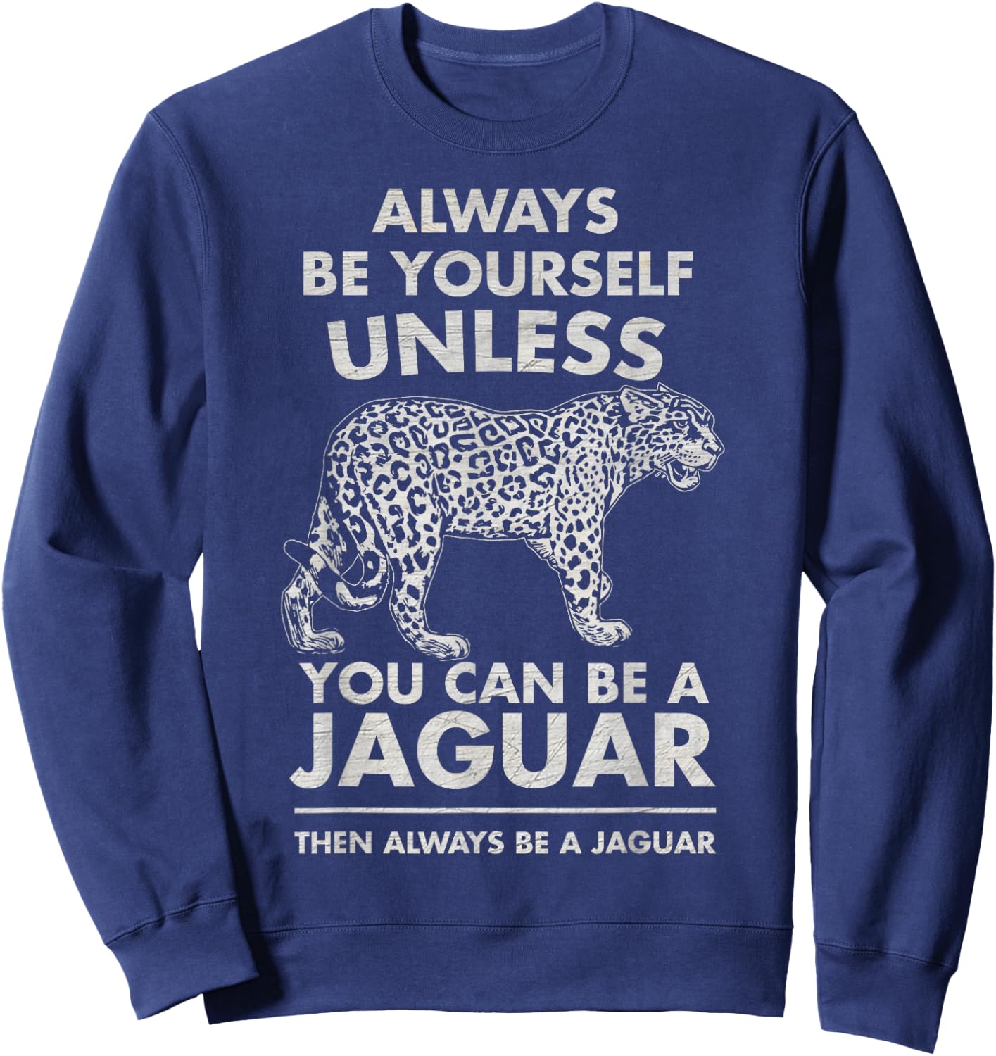 Funny Jaguar Shirt - Cool Trendy Print Gift Sweatshirt - Sweatshirt | Navy
