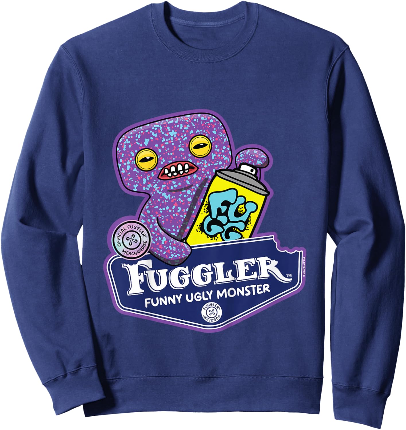 Fuggler Funny Ugly Monsters Squidge Kids Sweatshirt - Sweatshirt | Navy