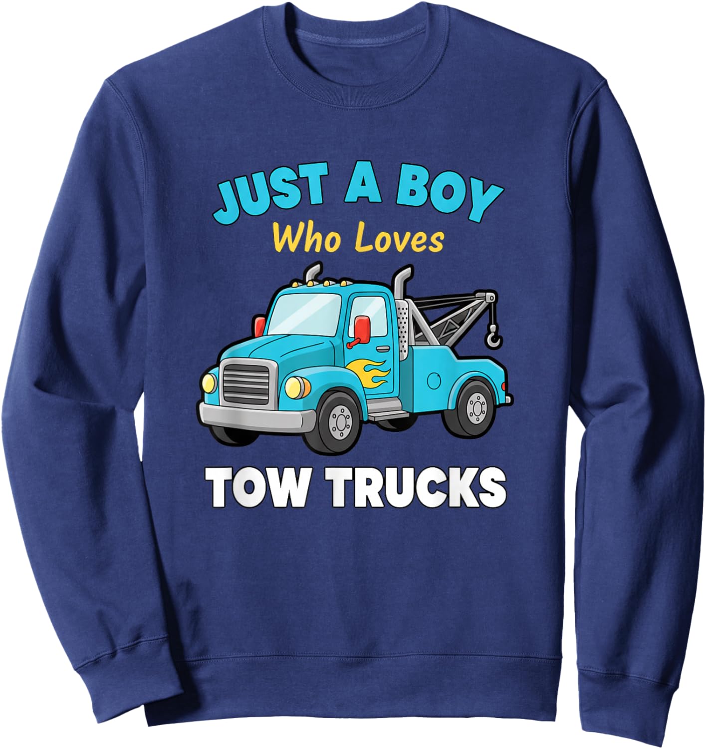 Trucks & Off-Road, I'm The Tow Truck Kid Sweatshirt - Sweatshirt | Navy