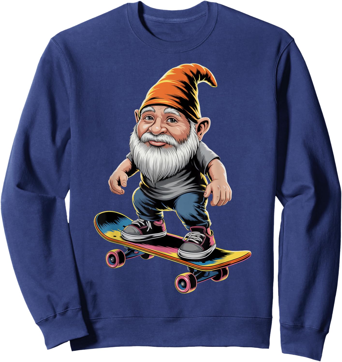 Skateboarding Gnome Sweatshirt - Sweatshirt | Navy