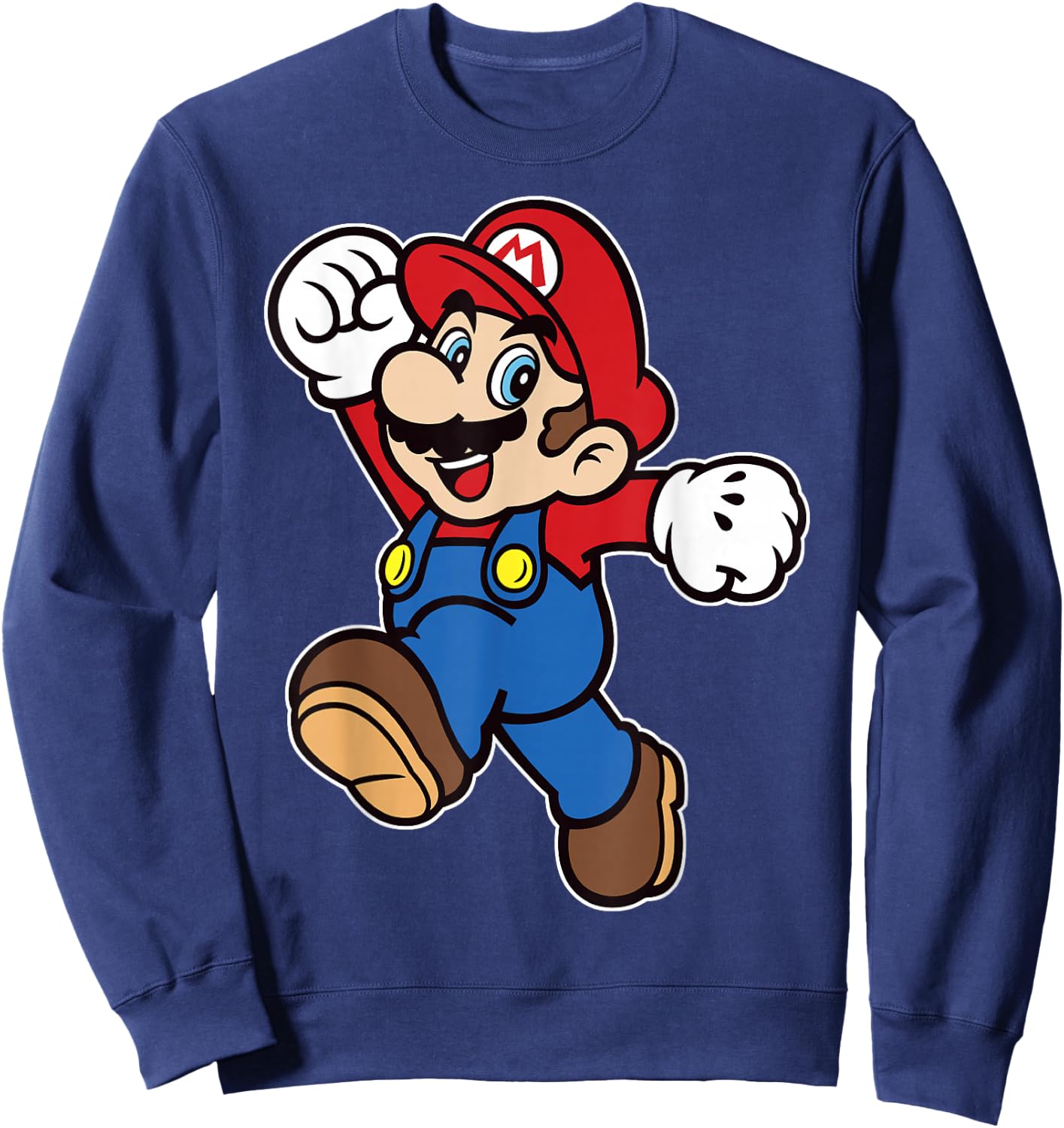 Super Mario Classic Jump Portrait Sweatshirt - Sweatshirt | Navy