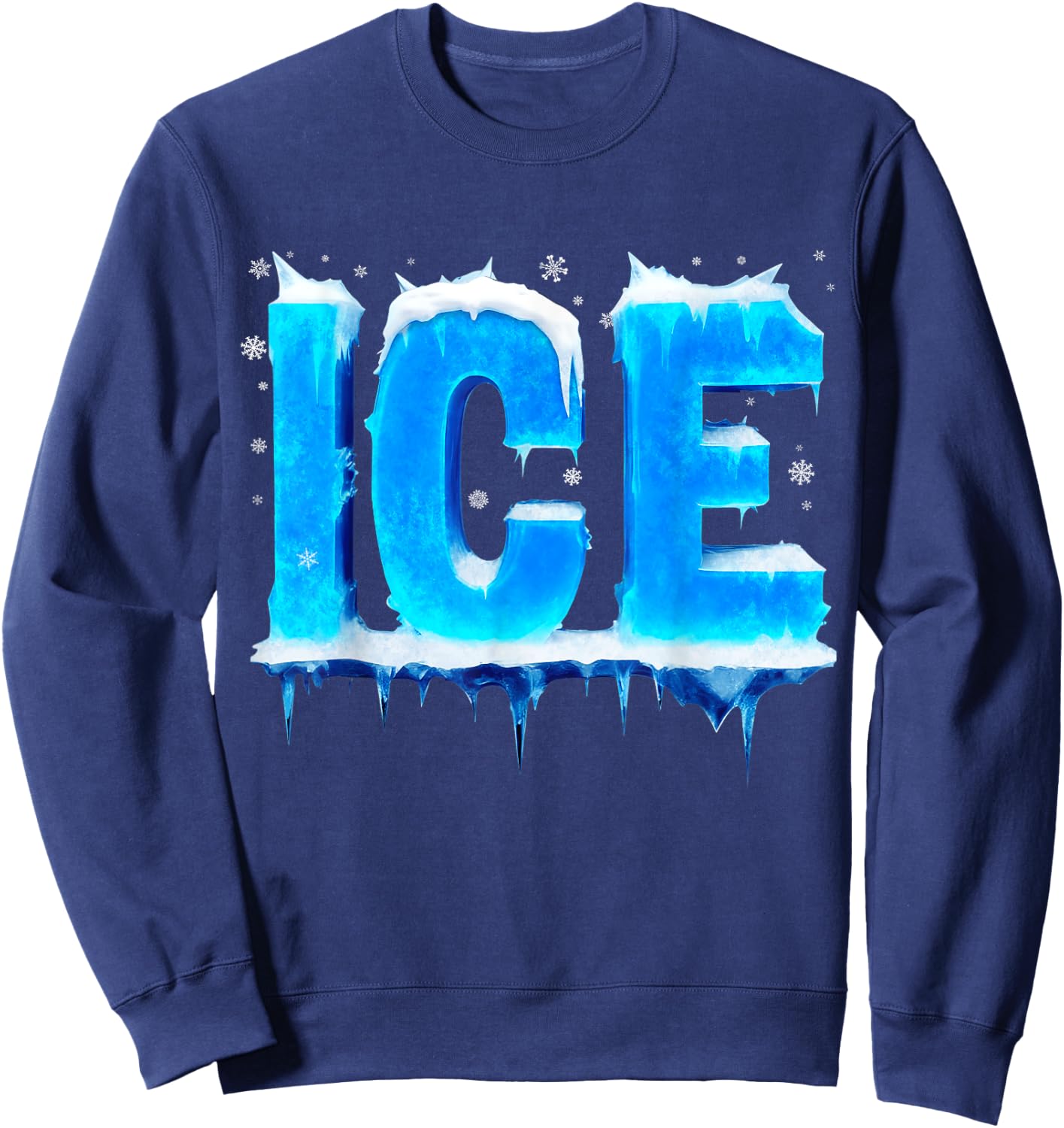 Ice Shirt Adult Kids Men Women Fire And Ice Costume Sweatshirt - Sweatshirt | Navy
