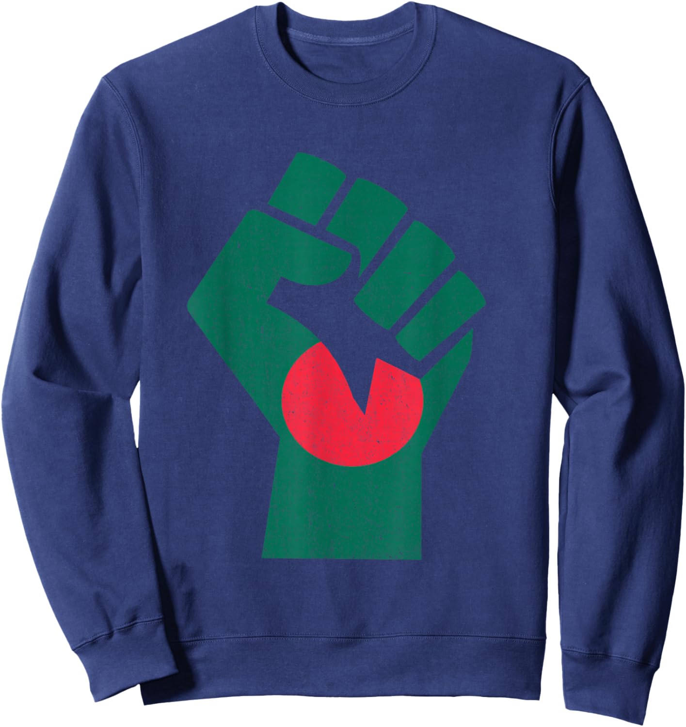 Bangladeshi Flag Bangladeshi Pride Handfist Power Bangladesh Sweatshirt - Sweatshirt | Navy