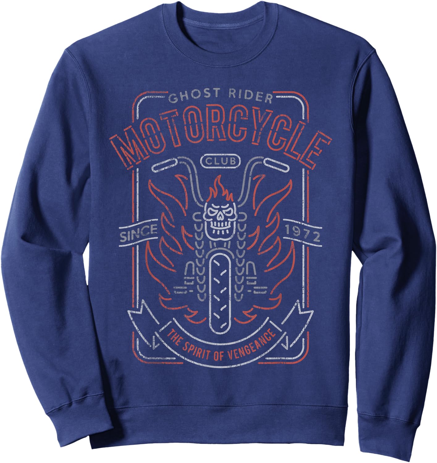 Marvel Ghost Rider Motorcycle Club Small Sweatshirt - Sweatshirt | Navy