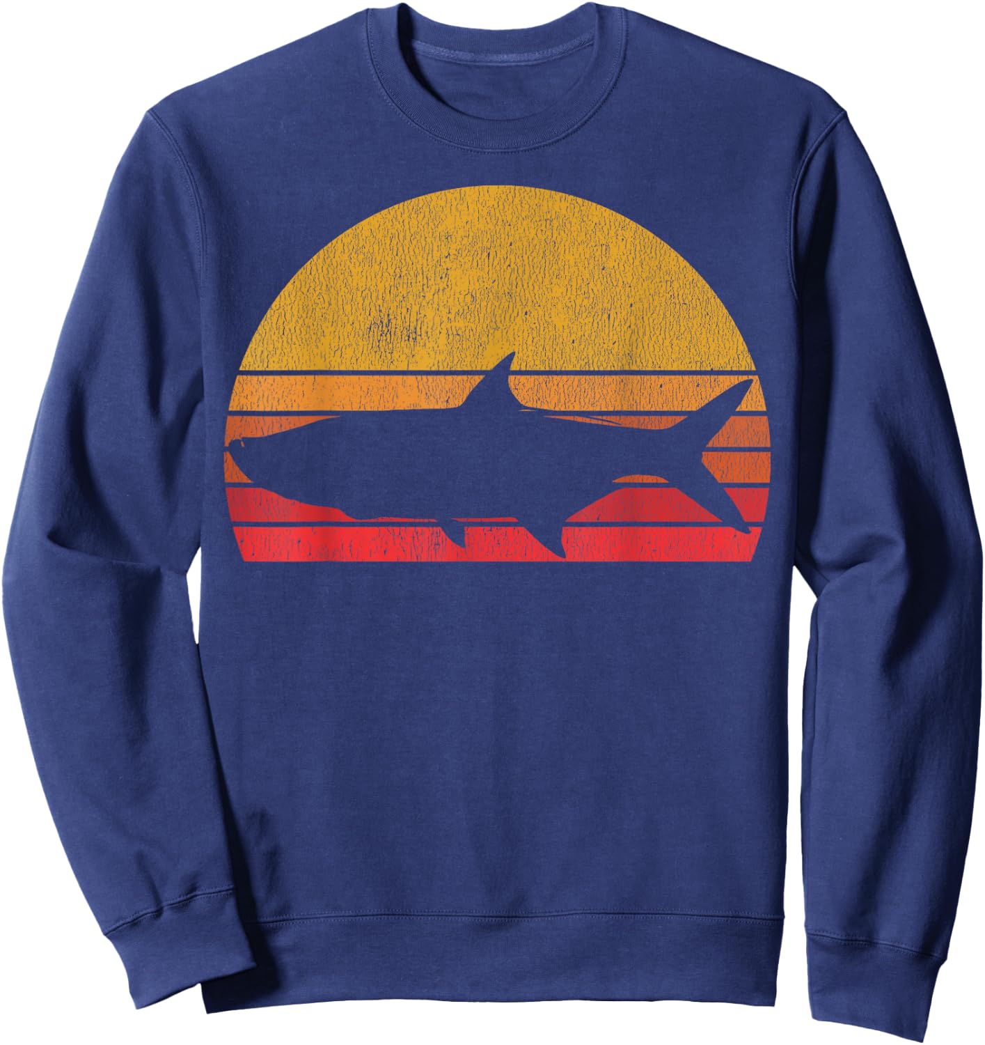Tarpon Fishing - Retro Tarpon Saltwater Fisherman Sweatshirt - Sweatshirt | Navy