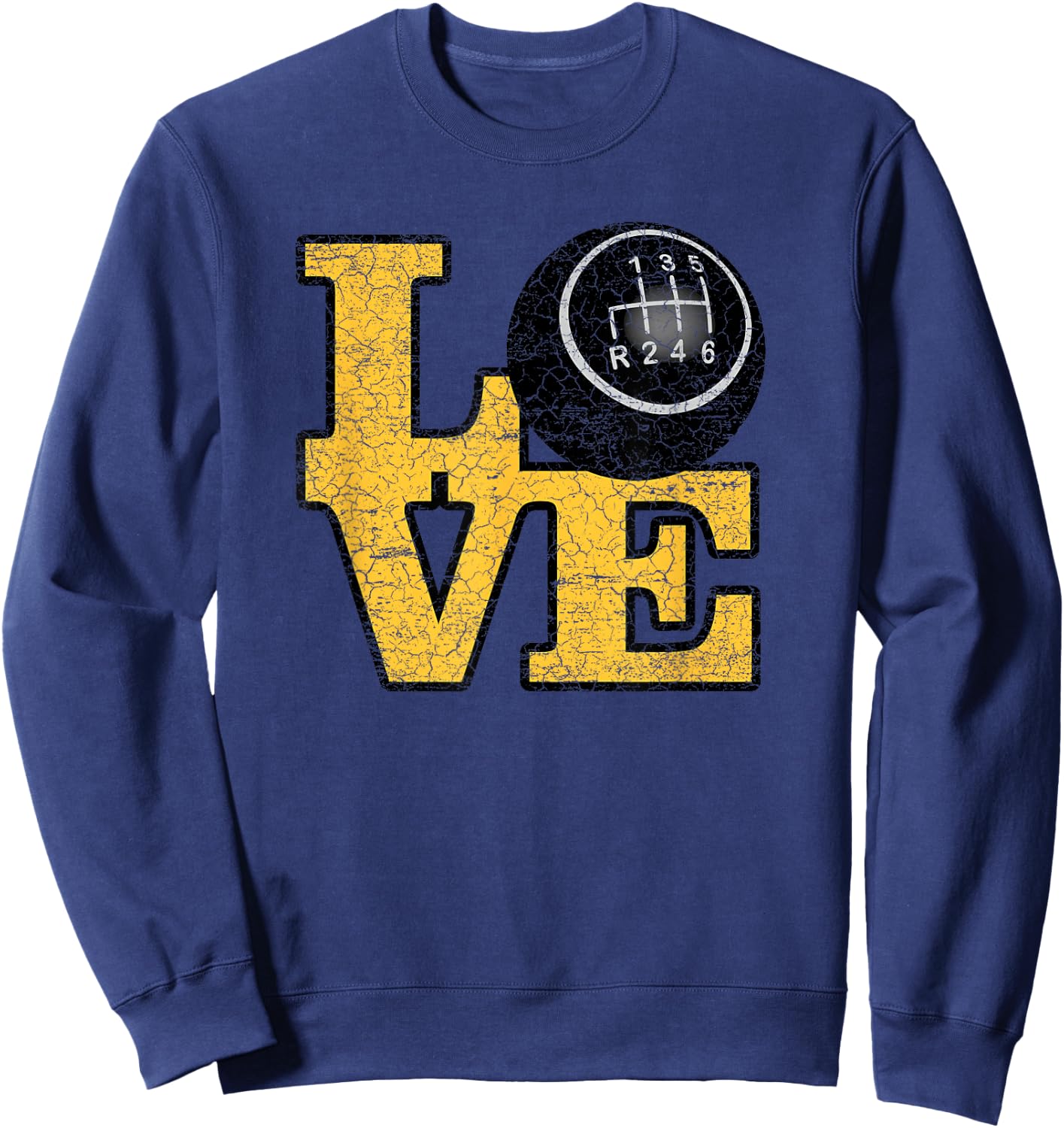 Love Manual Transmission Stick Shift Sweatshirt - Sweatshirt | Navy