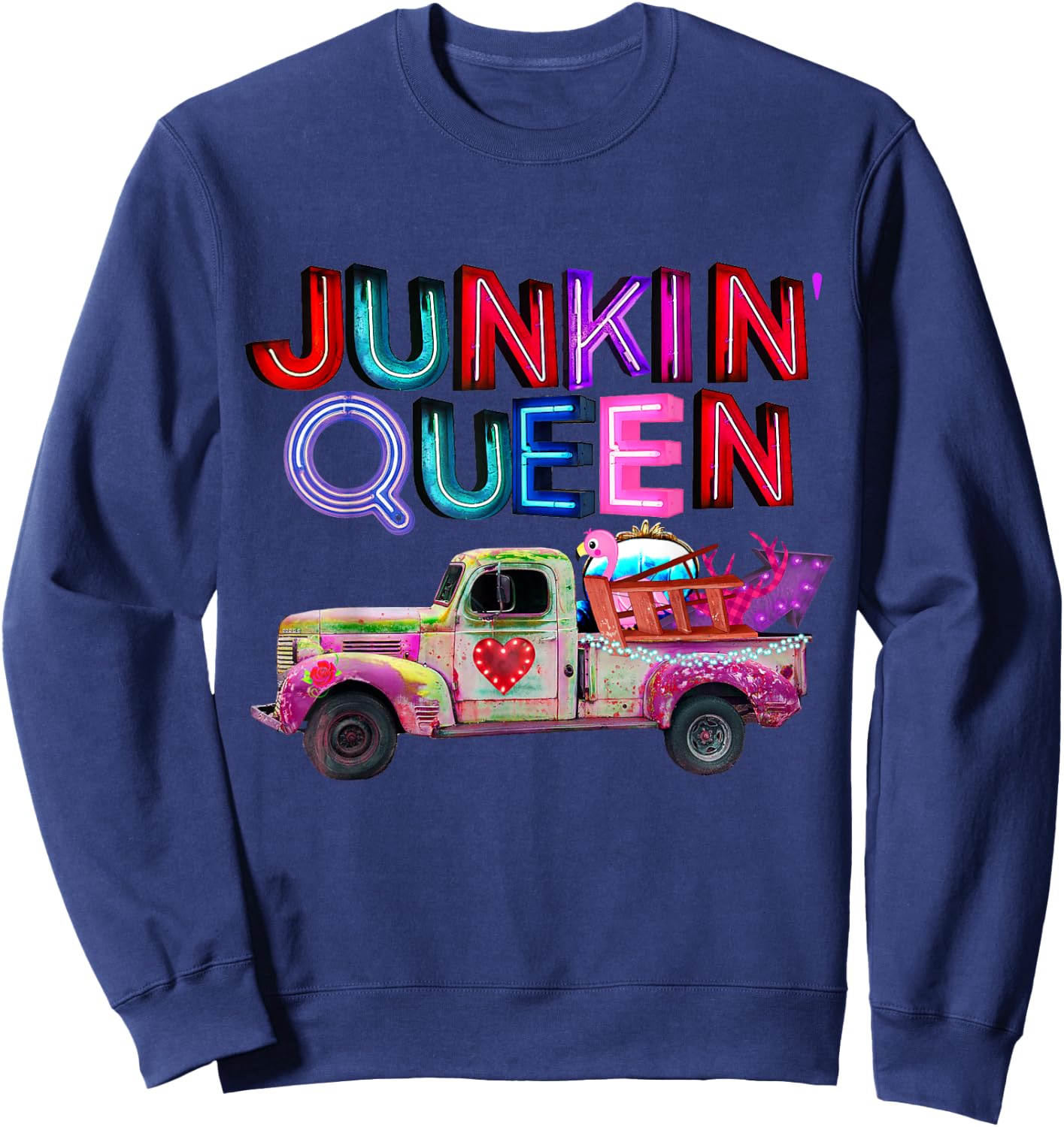 Junkin , Flea Markets, Vintage, Junker Sweatshirt - Sweatshirt | Navy