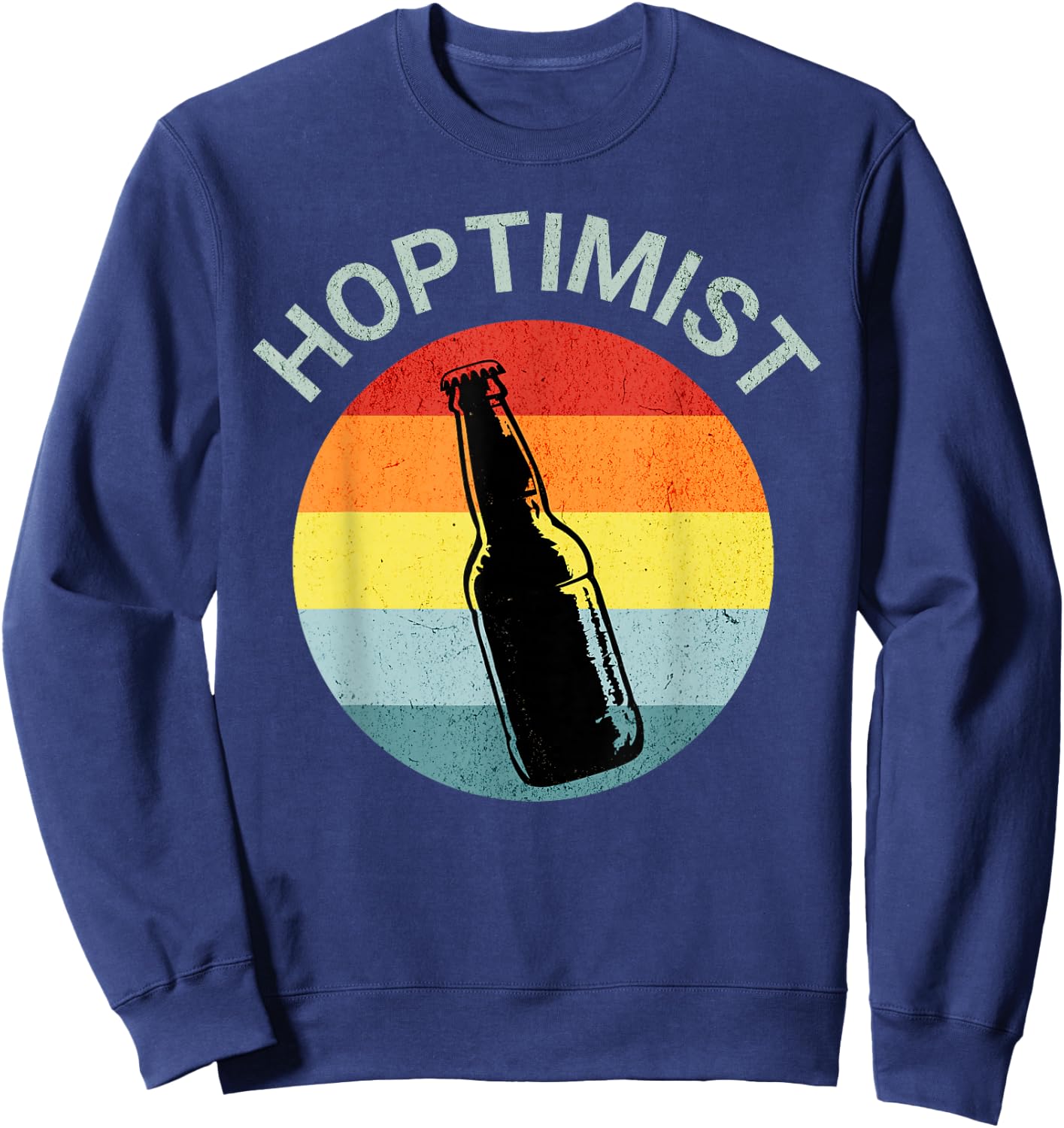 Hoptimist Home Brew Craft Beer Shirts Women Vintage Sweatshirt - Sweatshirt | Navy