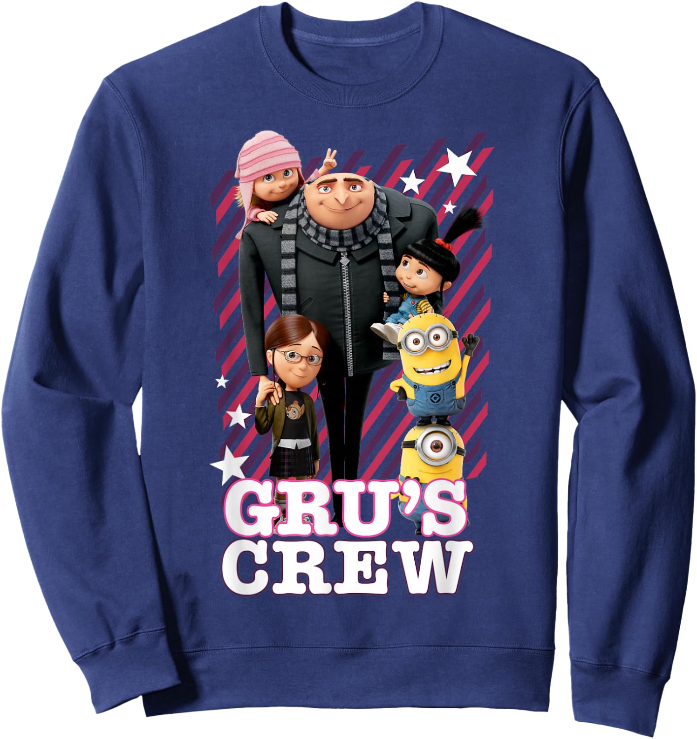Despicable Me Minions Grus Whole Crew Graphic Sweatshirt - Sweatshirt | Navy