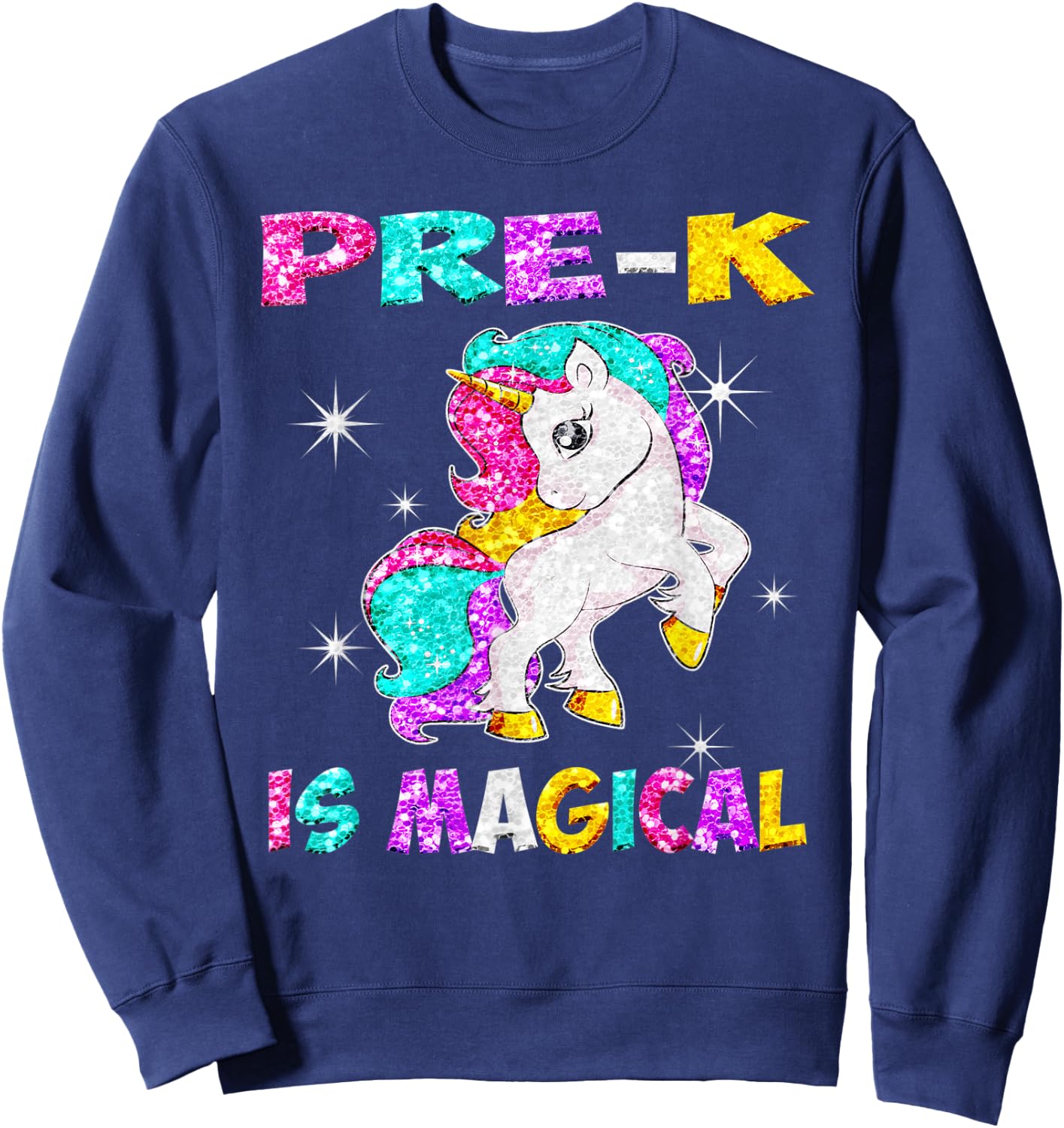 Pre-K is Magical Unicorn Back to School Sweatshirt - Sweatshirt | Navy