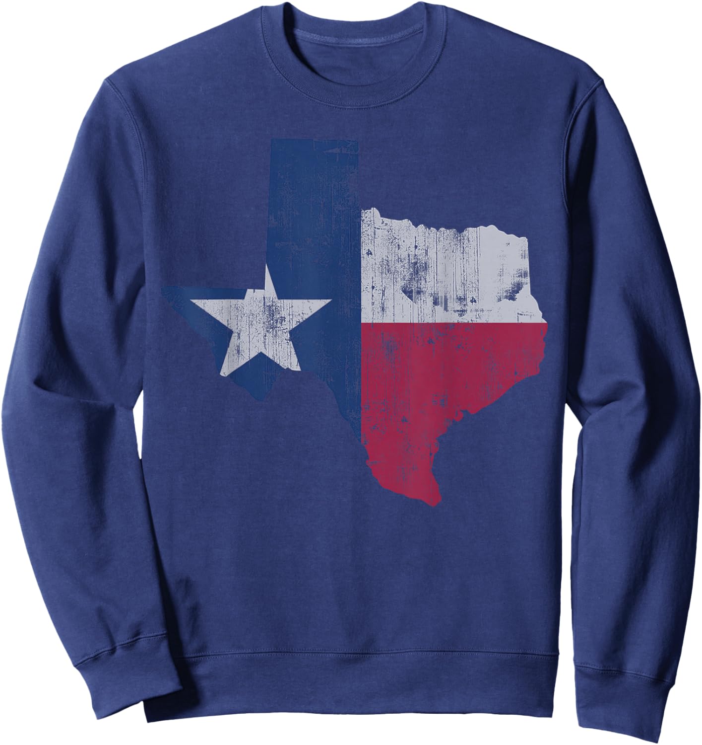 Retro Texas Flag Map Men Women Kids Youth Boys Girls Toddler Small Sweatshirt - Sweatshirt | Navy