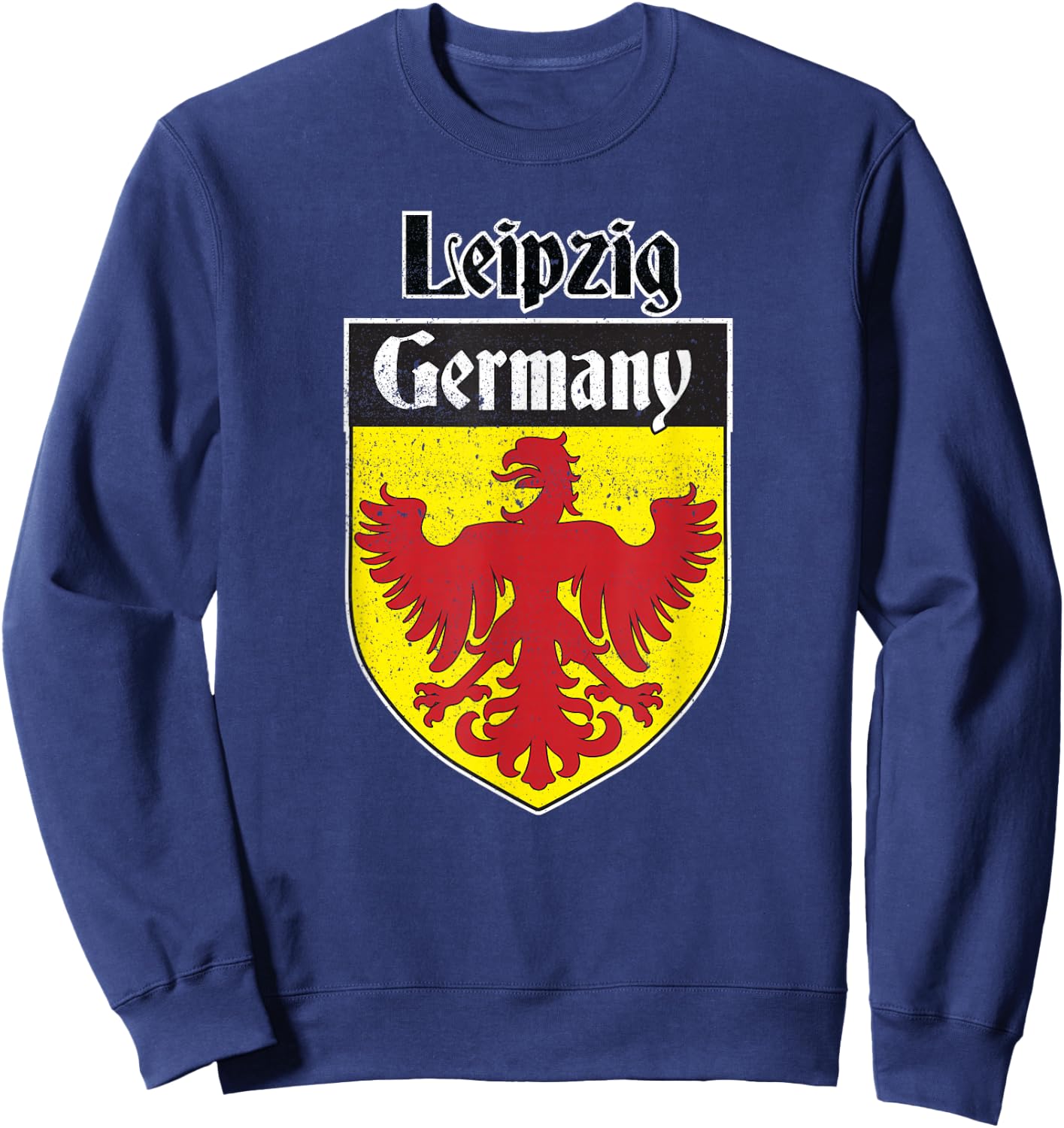 Vintage, Leipzig, Germany tourist, souvenir, German Gift Sweatshirt - Sweatshirt | Navy