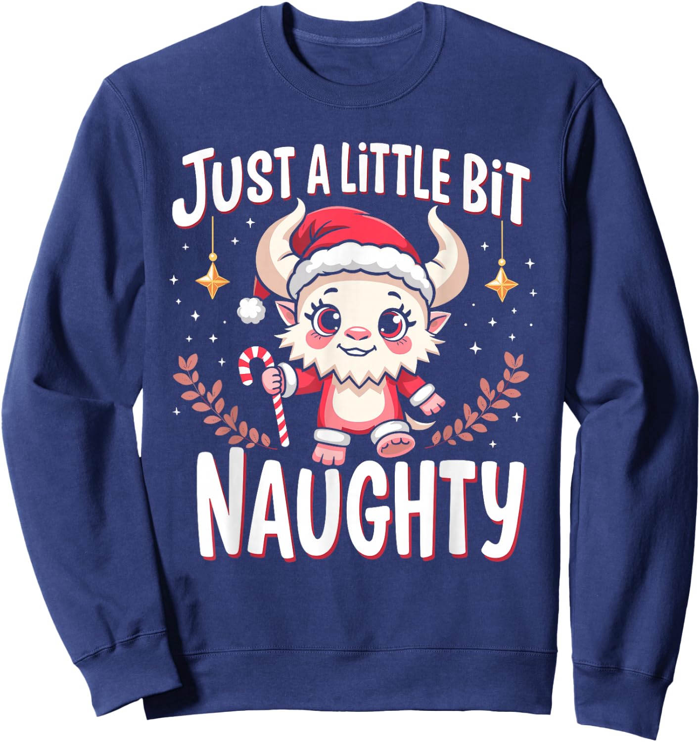 Cute Christmas Monster Krampus Lover Festive Fun Christmas Sweatshirt - Sweatshirt | Navy