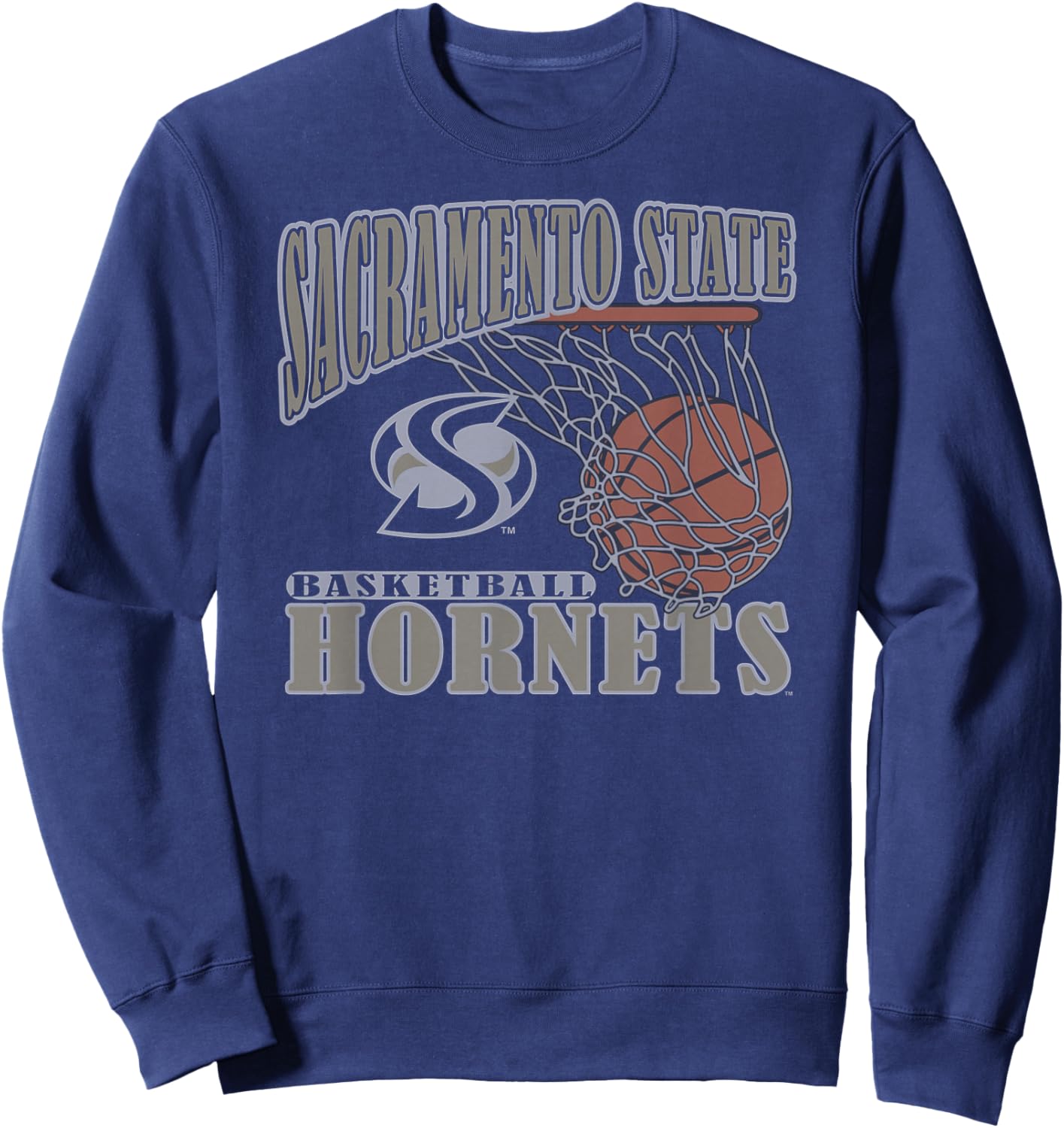 Sacramento State Hornets Basketball Vintage Lift Green Sweatshirt - Sweatshirt | Navy