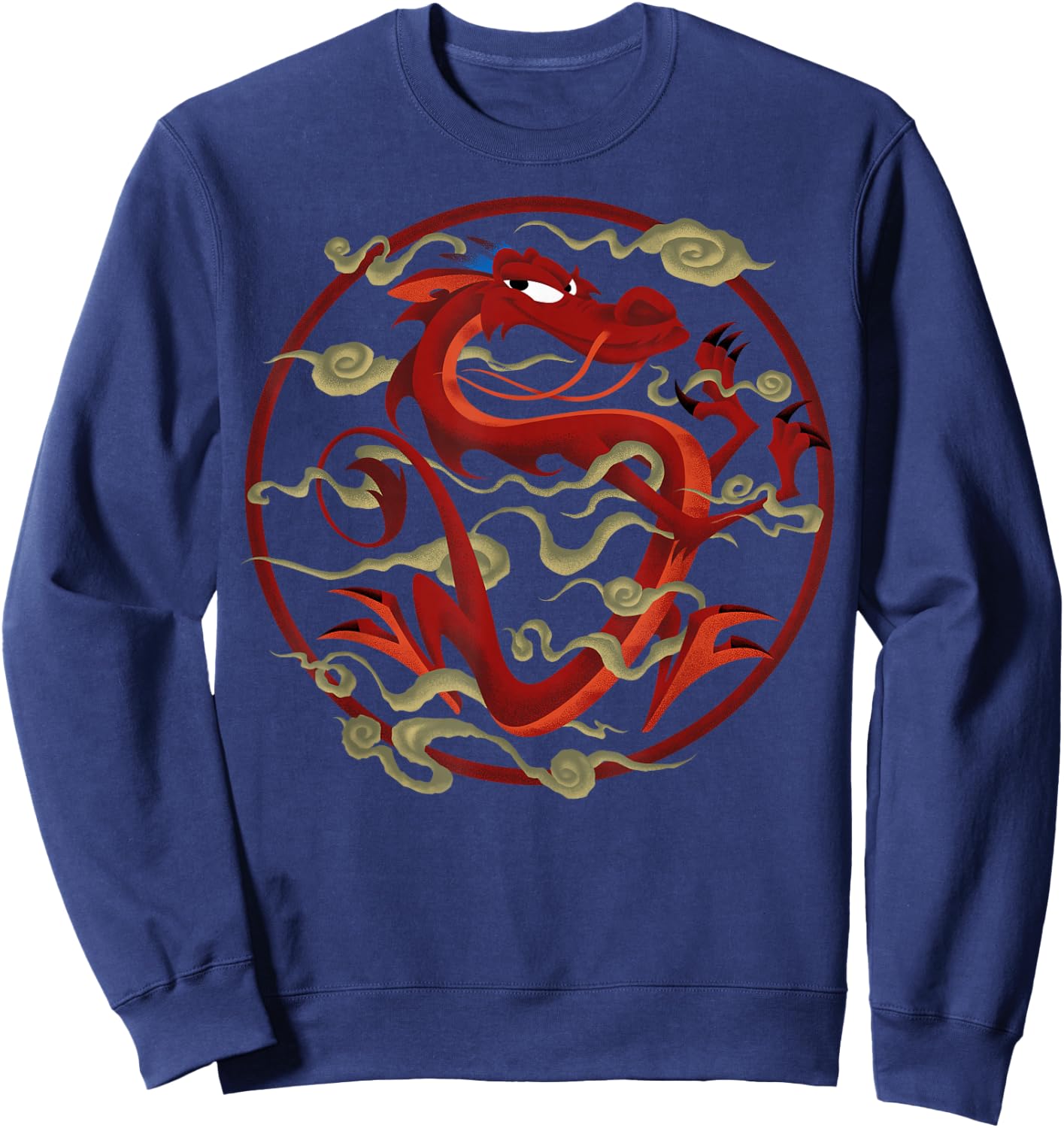 Disney Mulan Mushu Inner Circle Graphic Sweatshirt - Sweatshirt | Navy