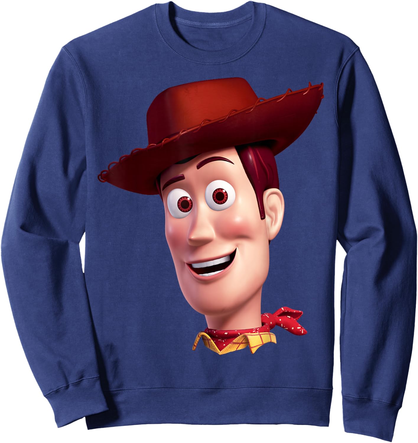 Disney Pixar Toy Story Woody Big Face Sweatshirt - Sweatshirt | Navy