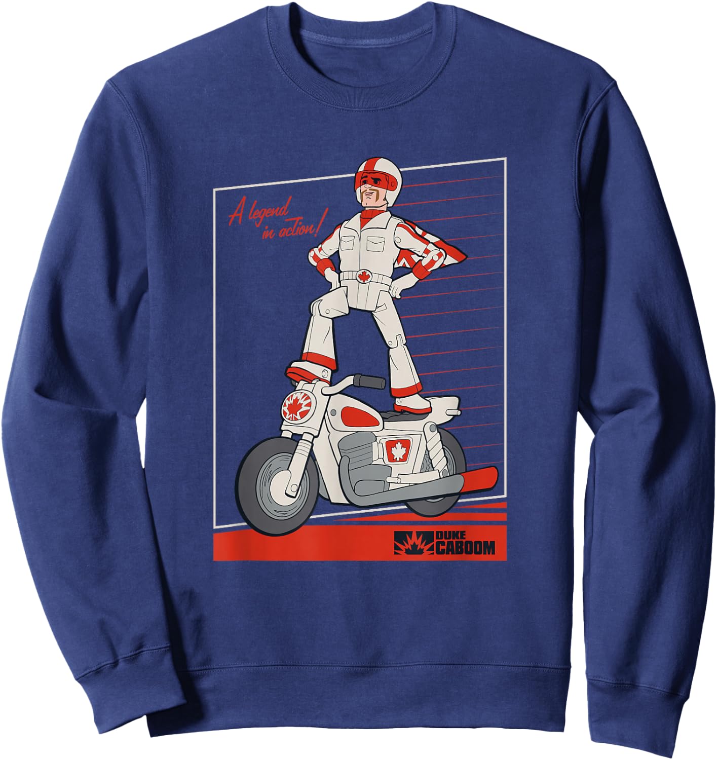 Disney Pixar Toy Story 4 Duke Caboom Legend Sweatshirt - Sweatshirt | Navy
