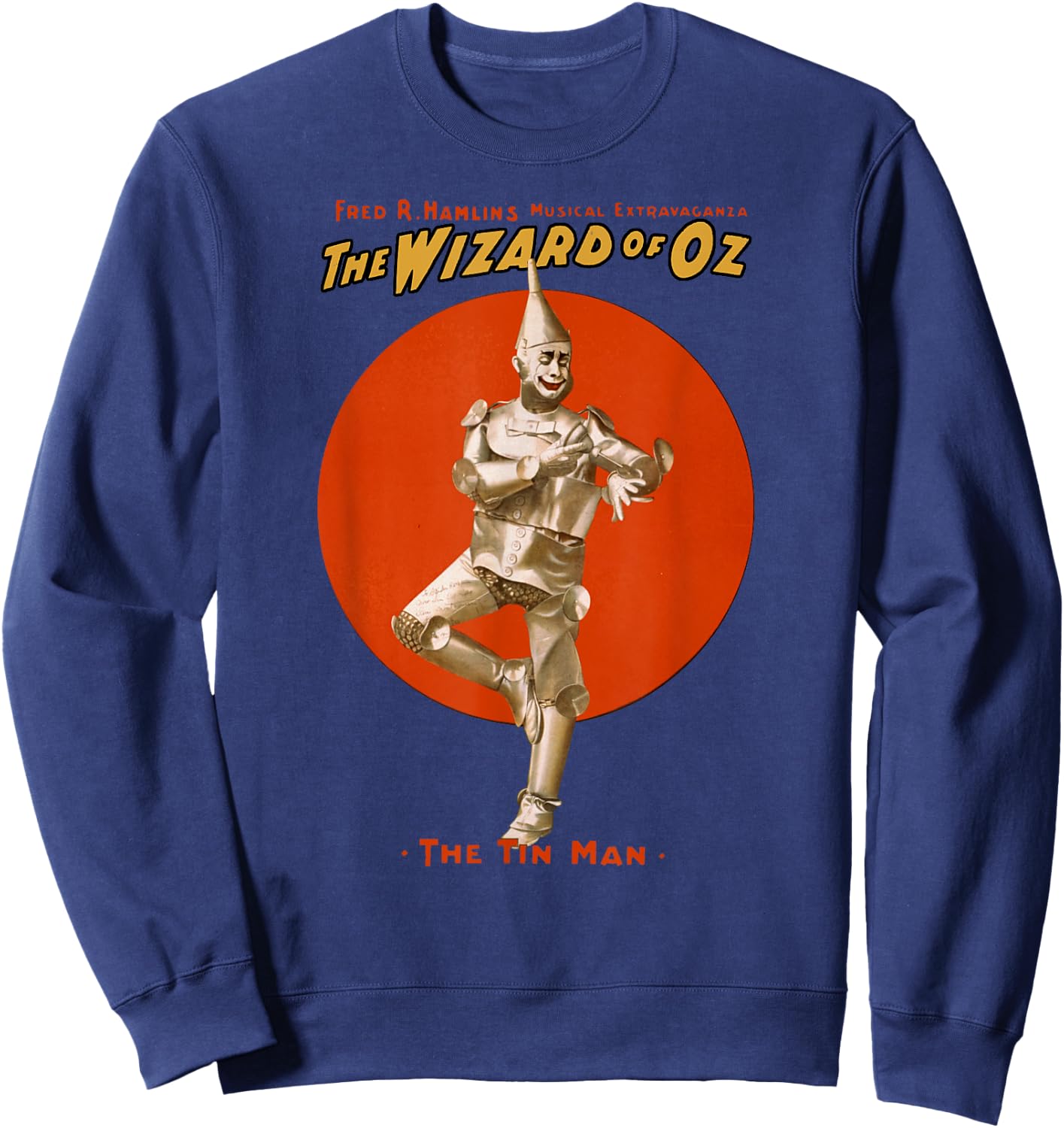 Classic Wizard of OZ Tinman Shirt-Vintage Oz Poster Sweatshirt - Sweatshirt | Navy