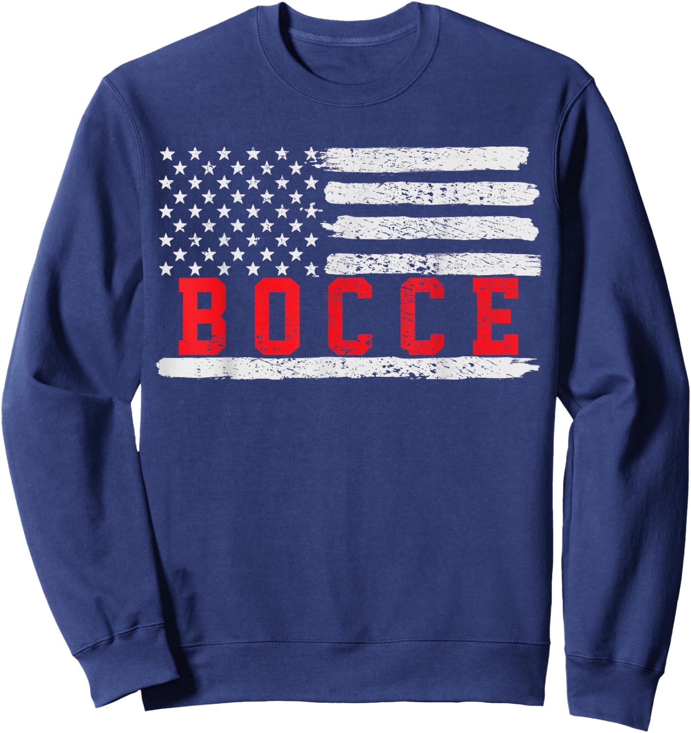 Bocce USA Flag Sweatshirt - Sweatshirt | Navy