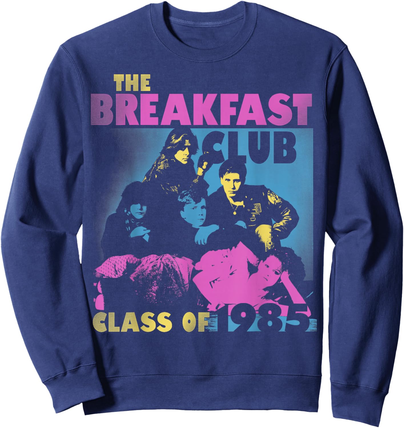 Breakfast Club Class of '85 Stencil Portrait Sweatshirt - Sweatshirt | Navy