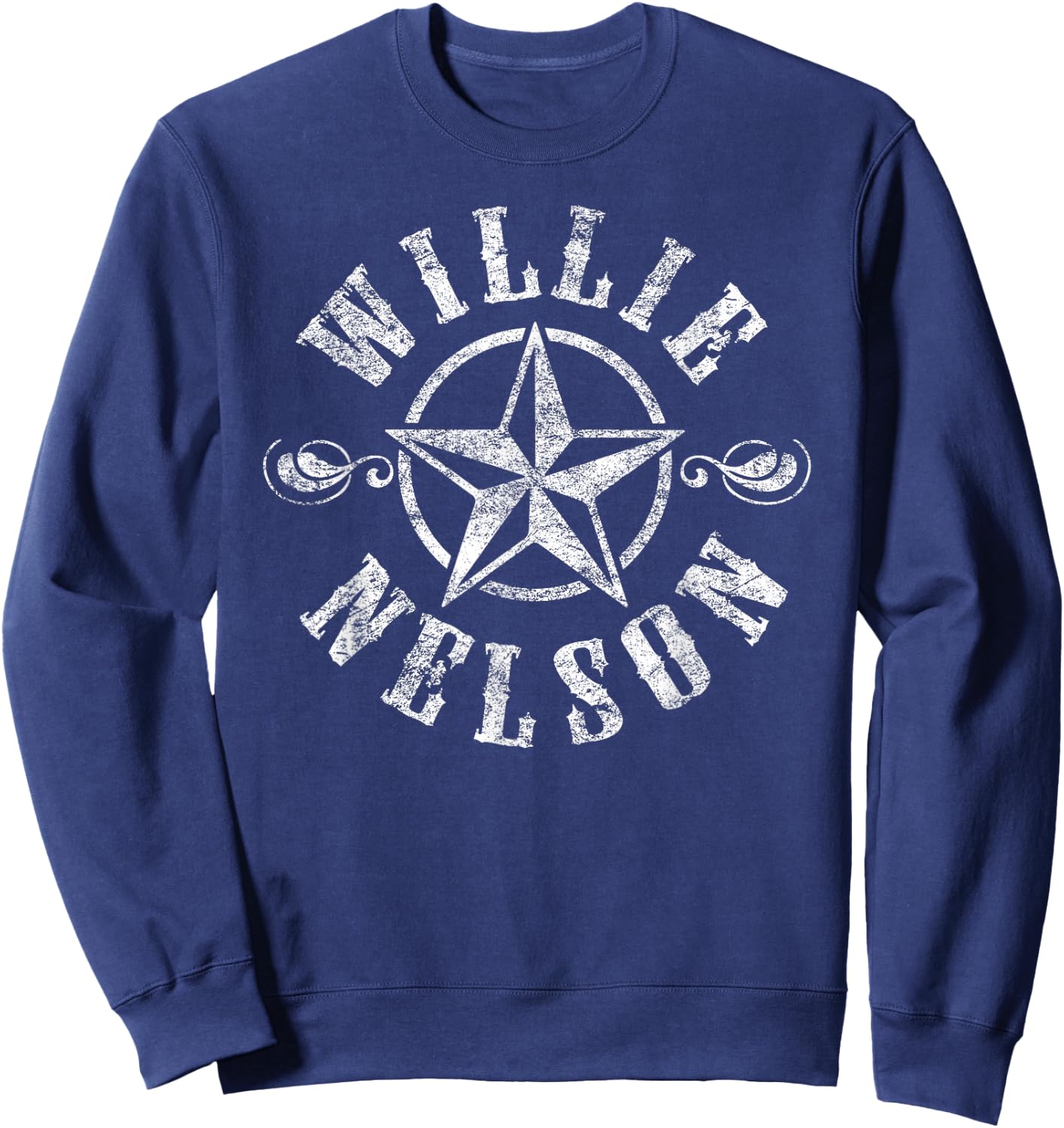 Willie Nelson Star Logo Sweatshirt - Sweatshirt | Navy