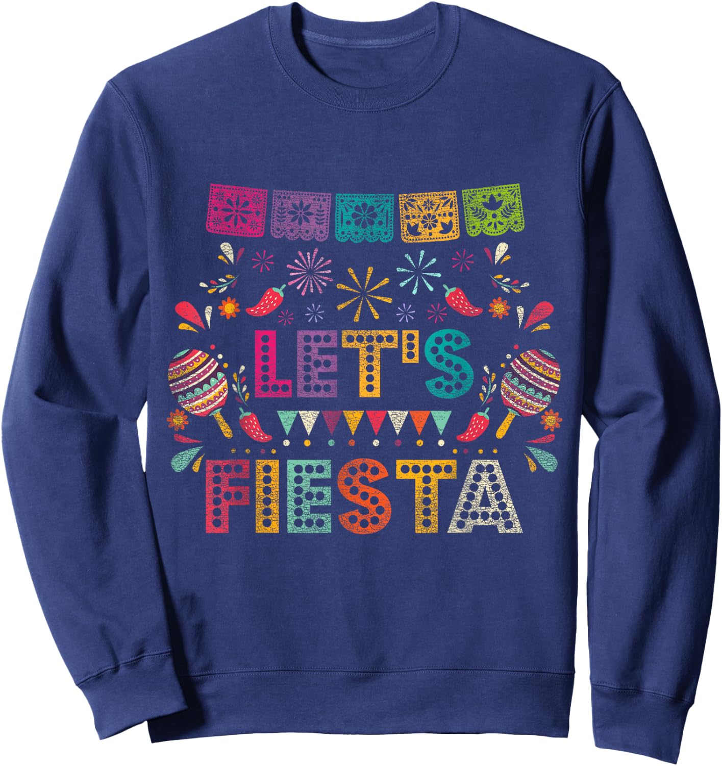 Lets Fiesta Mexico Sweatshirt - Sweatshirt | Navy