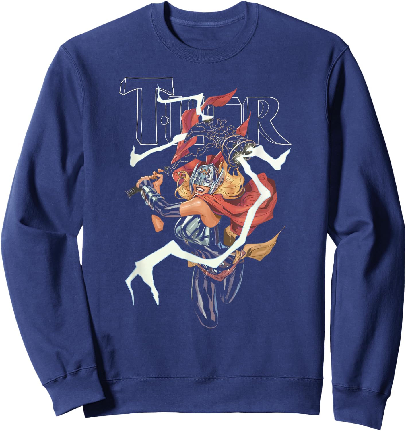 Marvel Thor Jane Foster War of the Realms #6 Sweatshirt - Sweatshirt | Navy