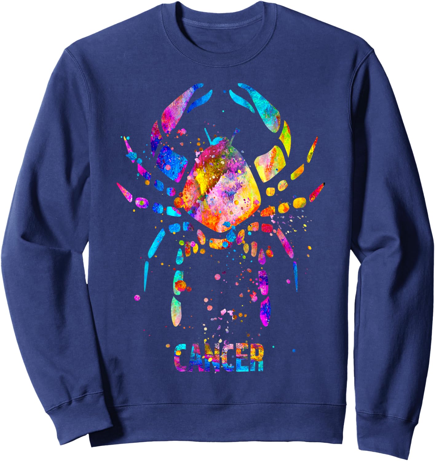 Cancer Zodiac Sign Sweatshirt - Sweatshirt | Navy