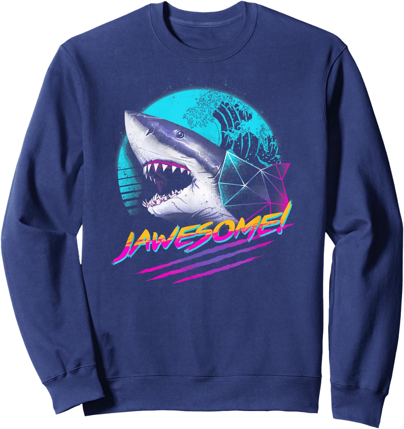 Jawesome Retro Sweatshirt - Sweatshirt | Navy