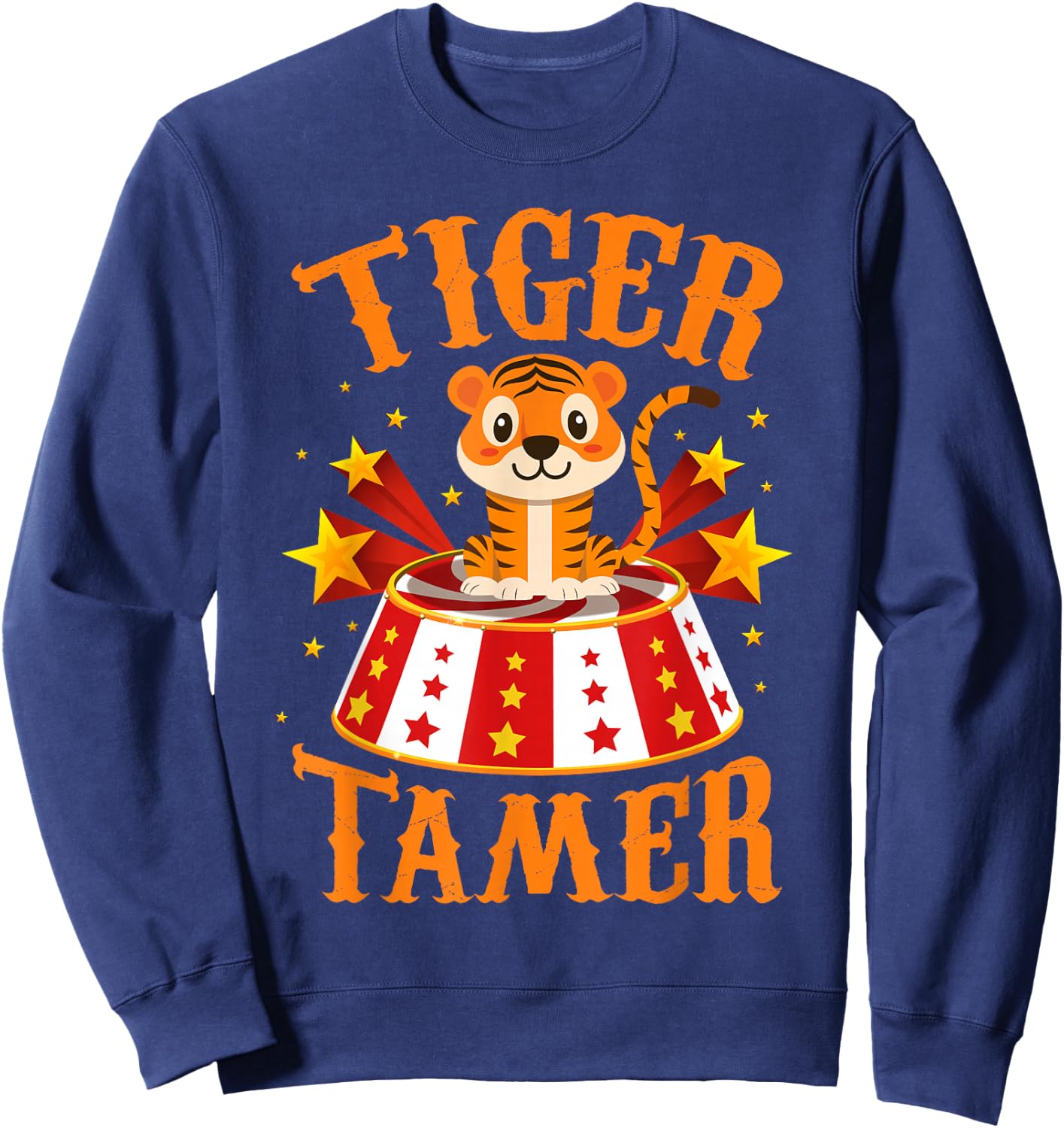 Circus Tiger Shirts - Circus Shirts - Circus Tiger Costume Sweatshirt - Sweatshirt | Navy