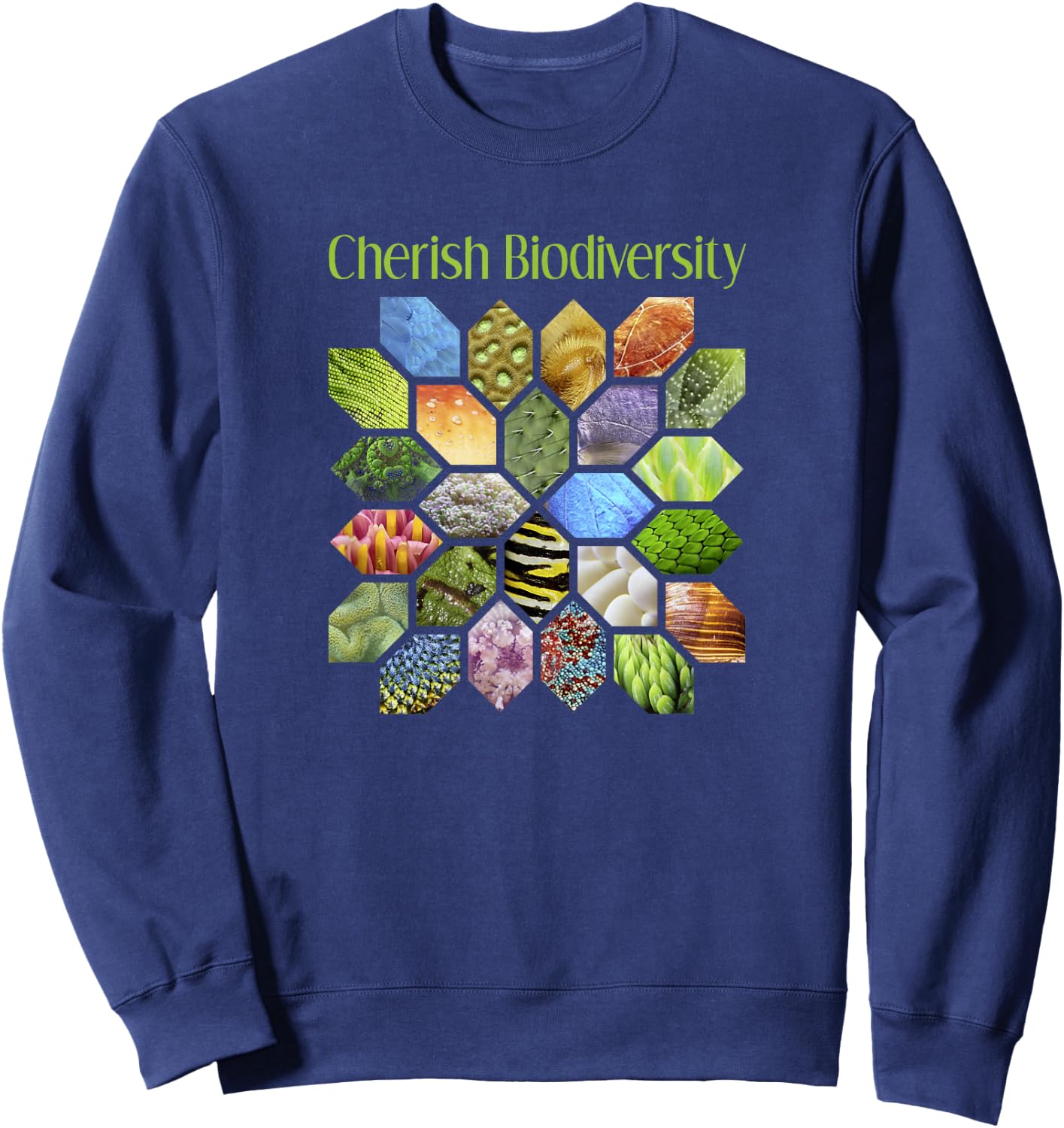 Cherish Biodiversity Science Sweatshirt - Sweatshirt | Navy
